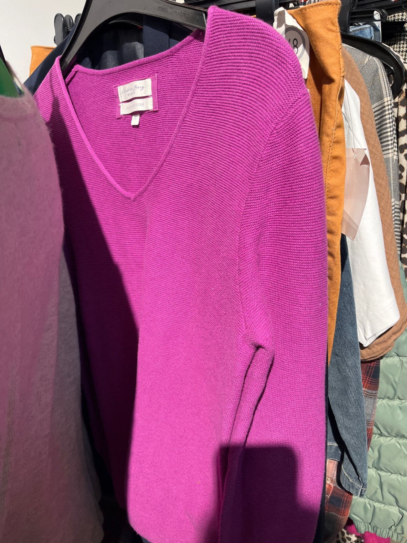 Christian Berg Pullover Lila Größe: 36