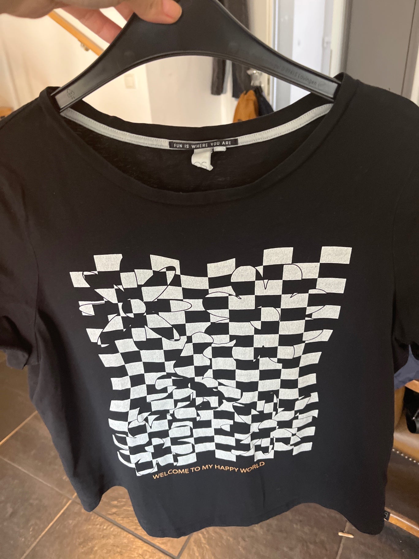 QS T-Shirt Schwarz Größe: XL