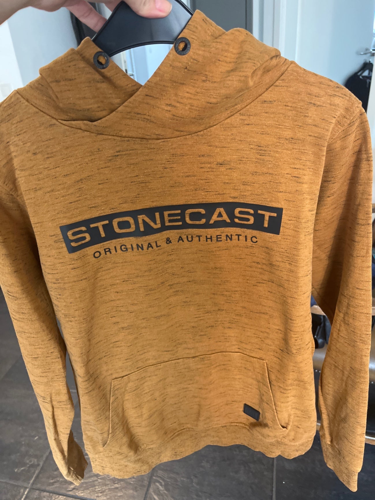 Stonecast Hoodie Senfgelb Größe: S
