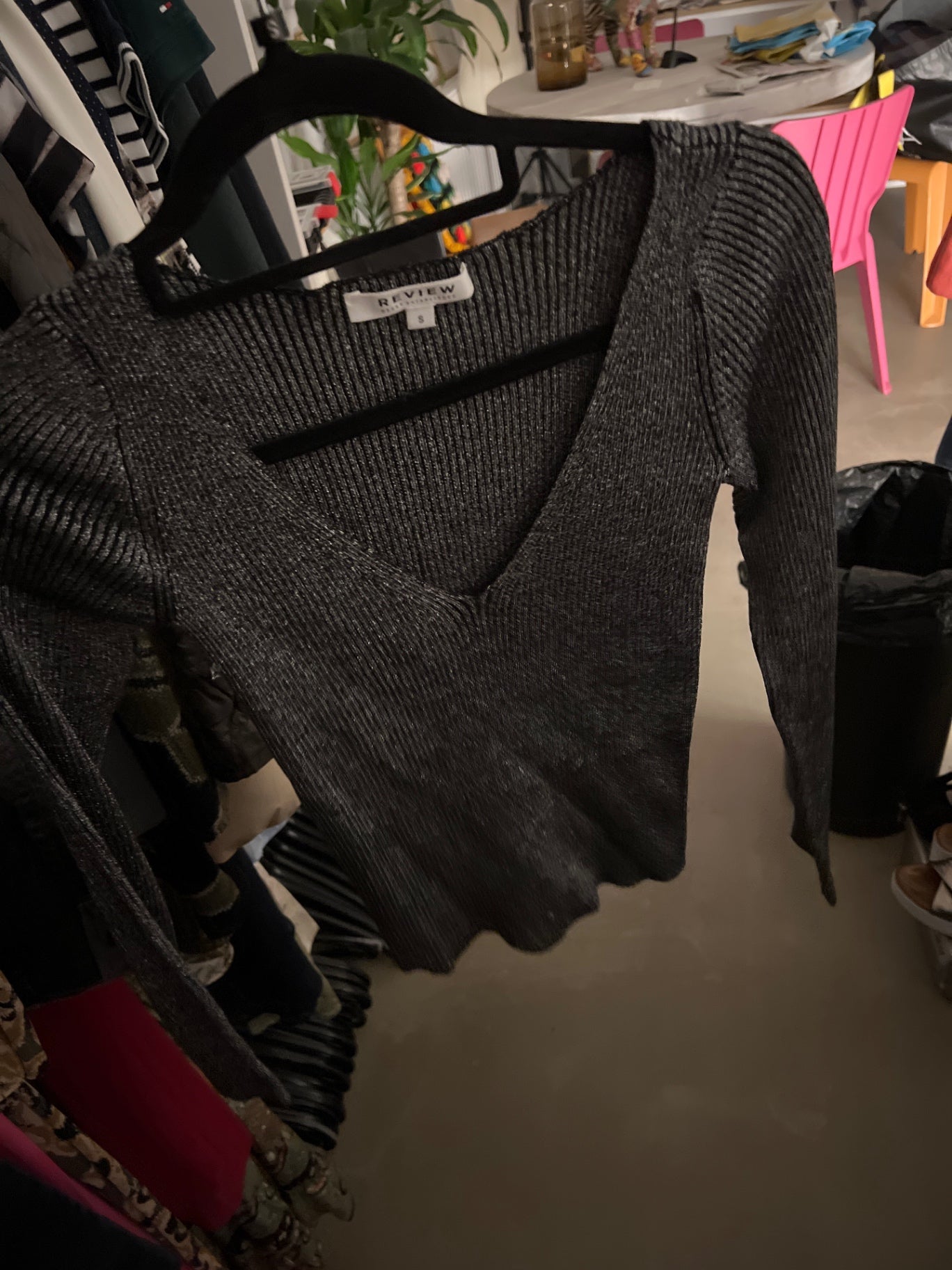 Review Pullover Grau Silber Größe: S