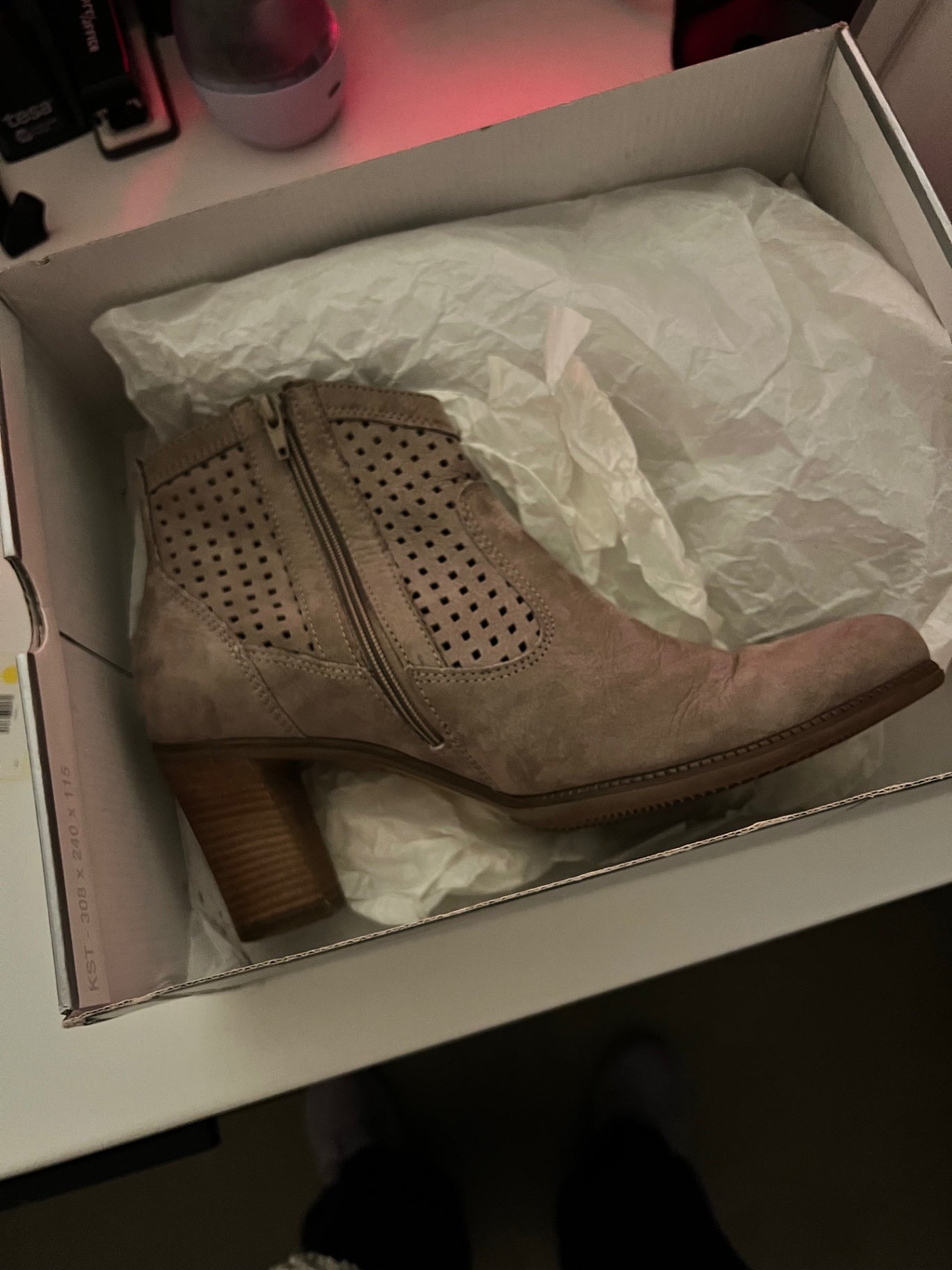Gabor Neuwertig Stiefelette Beige Größe: 38