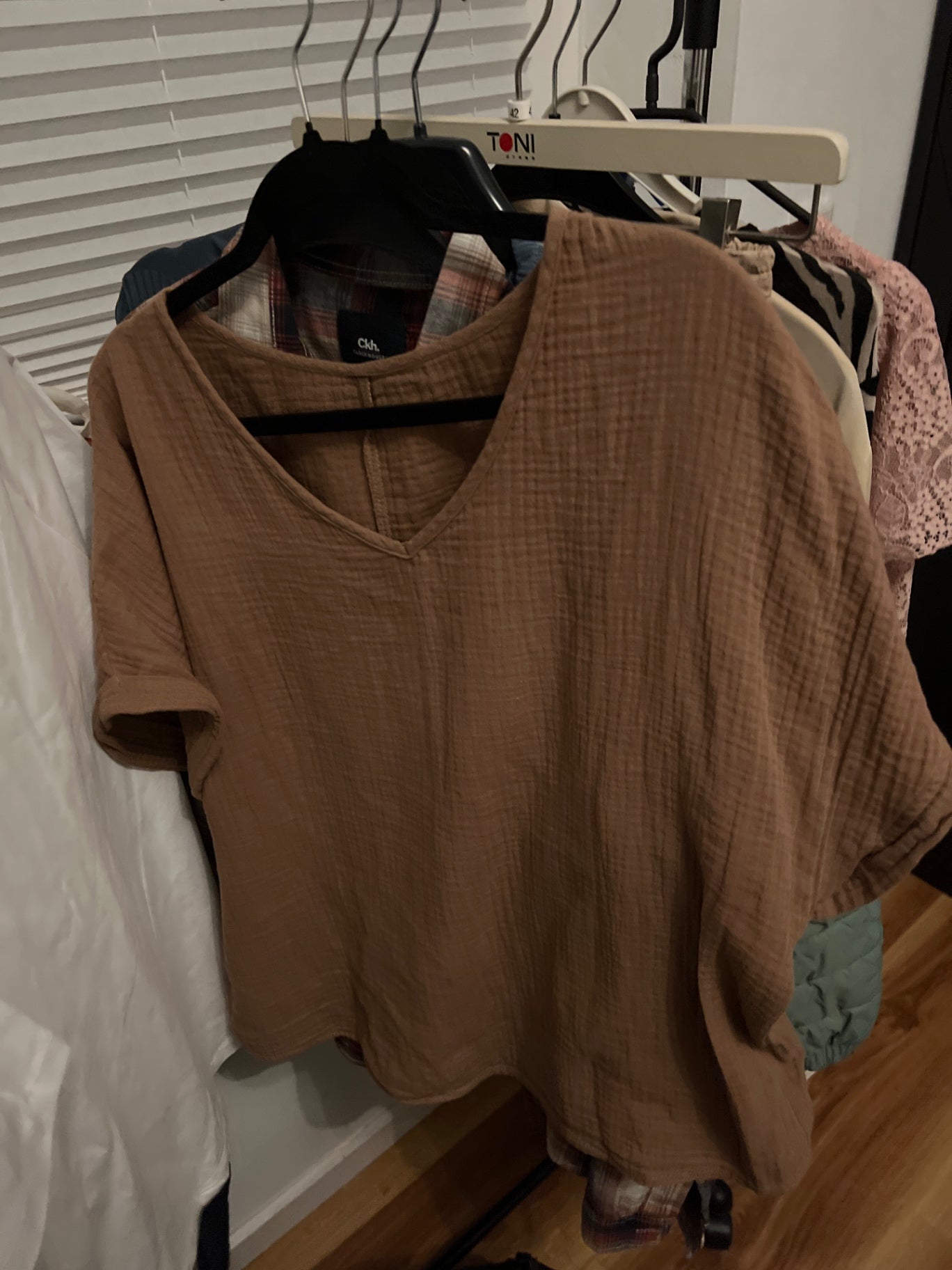 Oversize T-Shirt Braun Größe: L