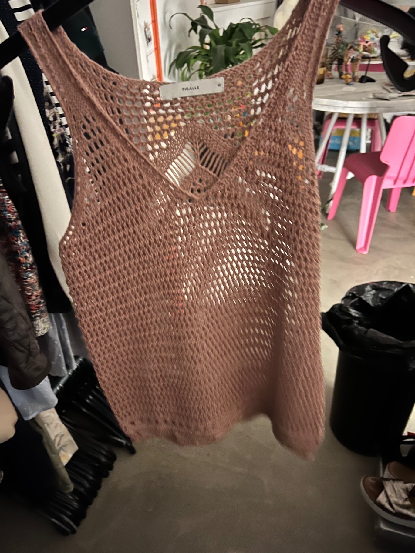 PIGALLE Stricktop Rosa Größe: M