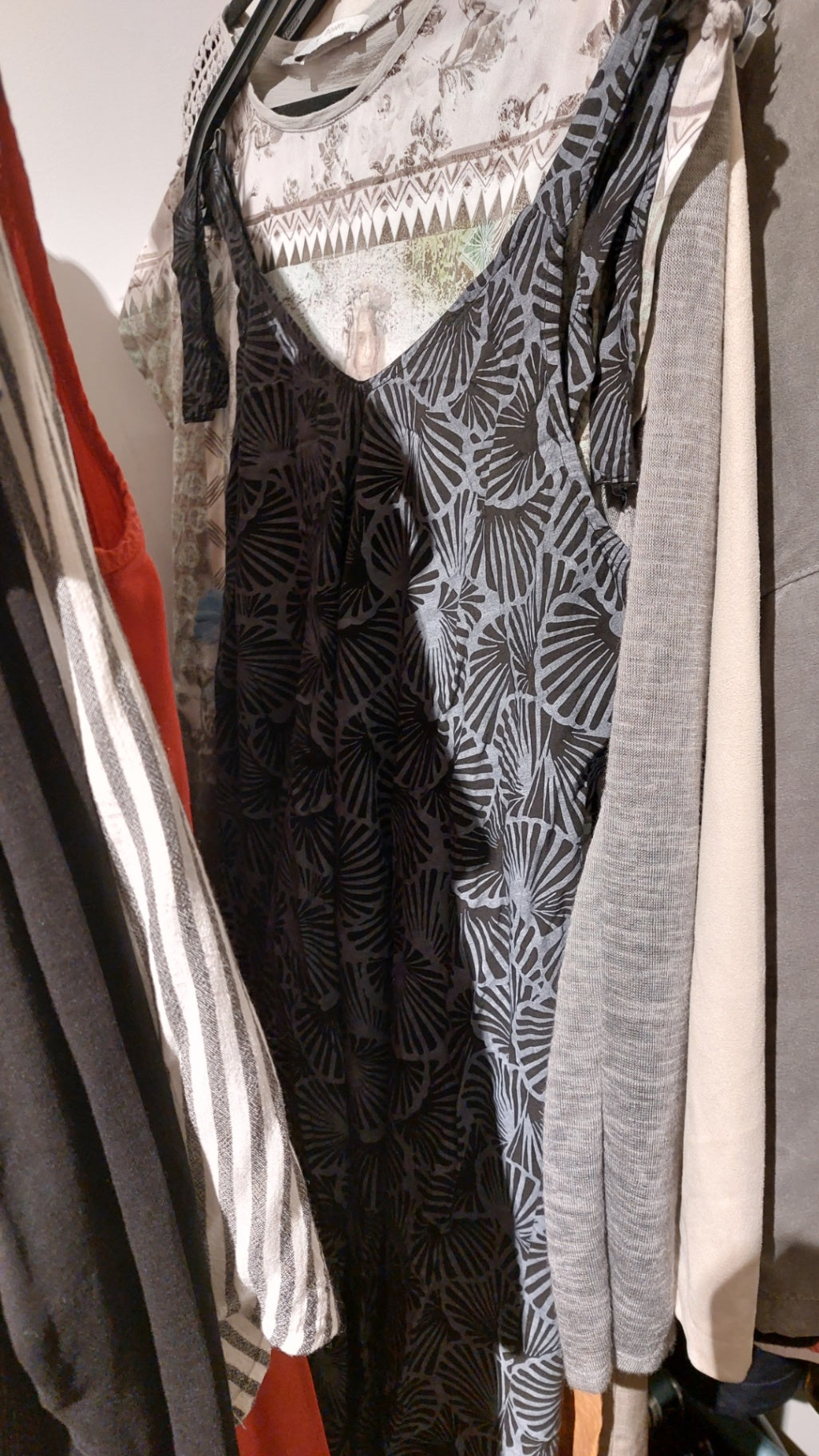 5 people Kleid Schwarz mit Muster Größe: S