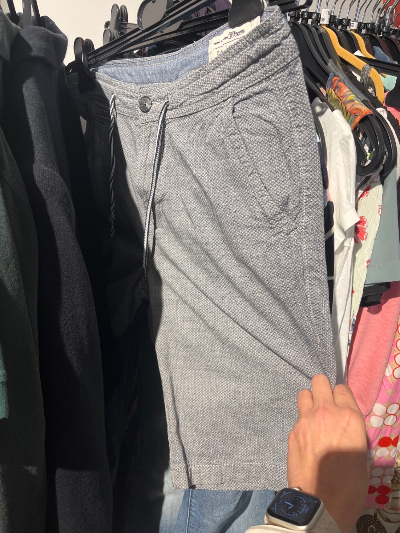 Tom Tailor denim Kurze Hose Grau Größe: S