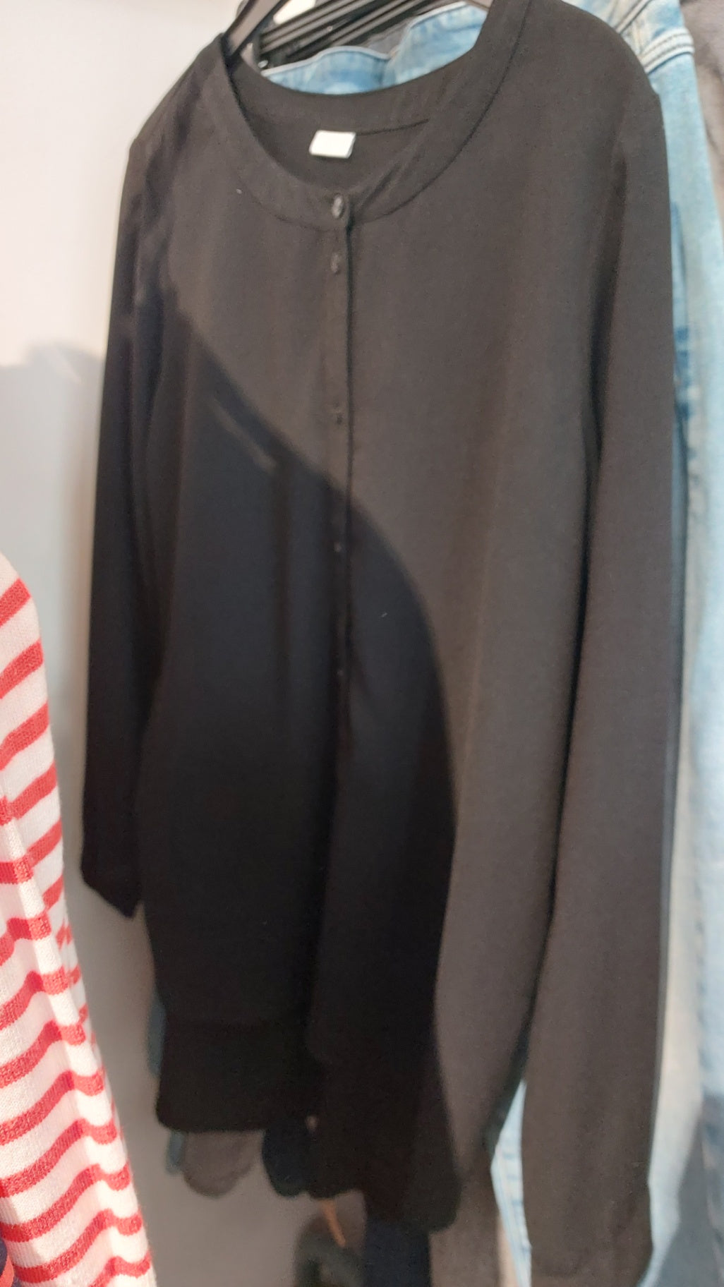 JACQUELINE de YONG Bluse Schwarz Größe: M