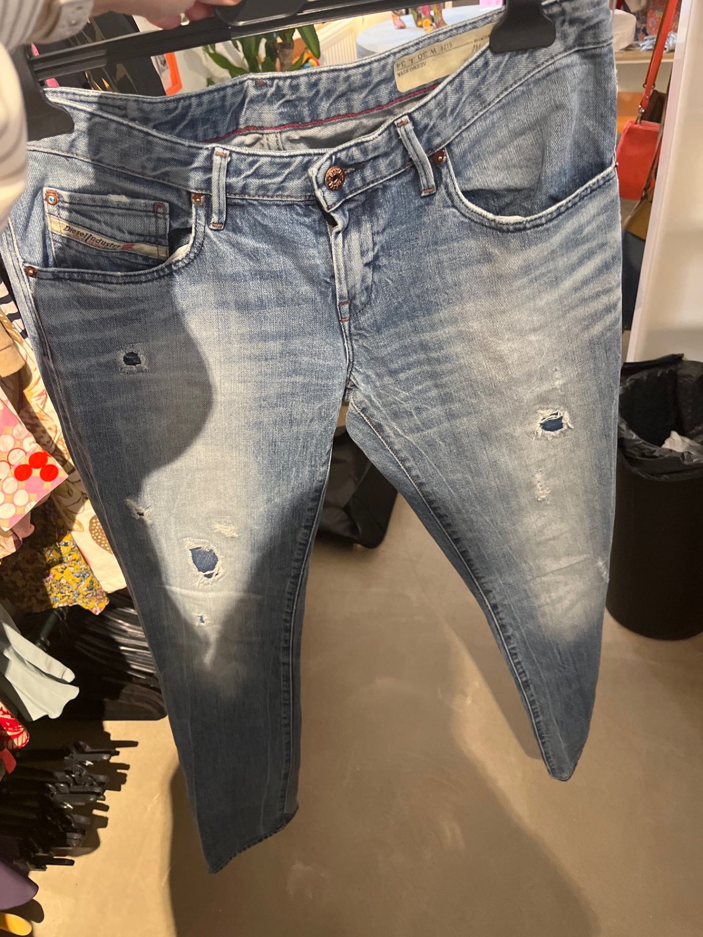 Diesel Jeans Hellblau Größe: 30/34