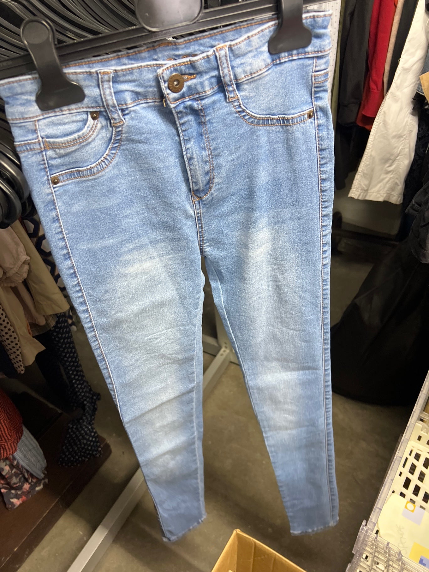 Pull & Bear Jeans Hellblau Größe: XXS