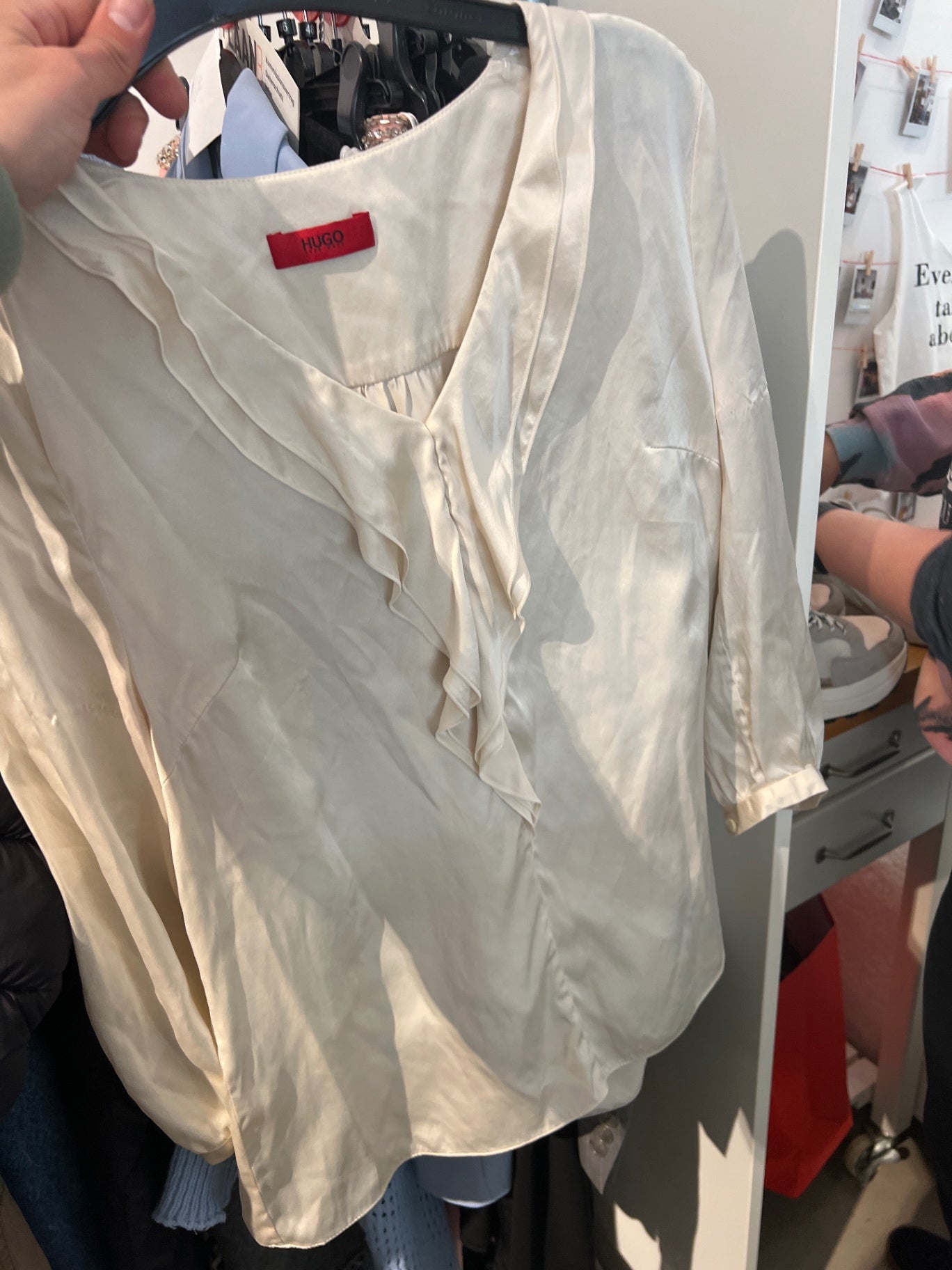 BWARE Hugo Boss Bluse Creme Größe: M