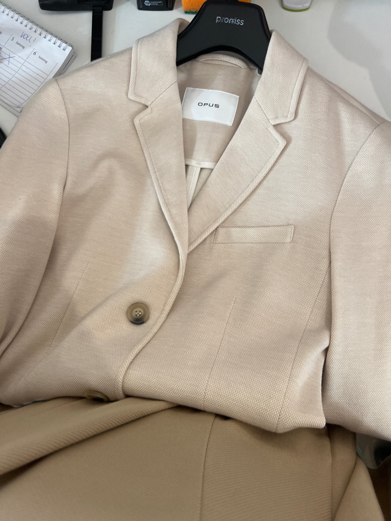 OPUS Mantel Beige Größe: S
