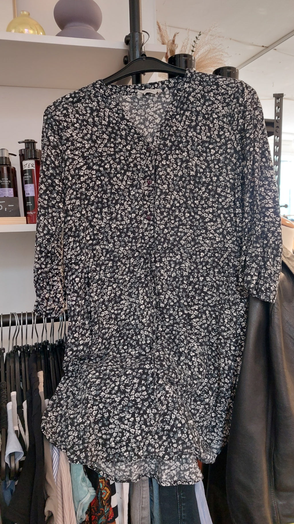 Pigalle Bluse Schwarz m. Weiß Größe: M