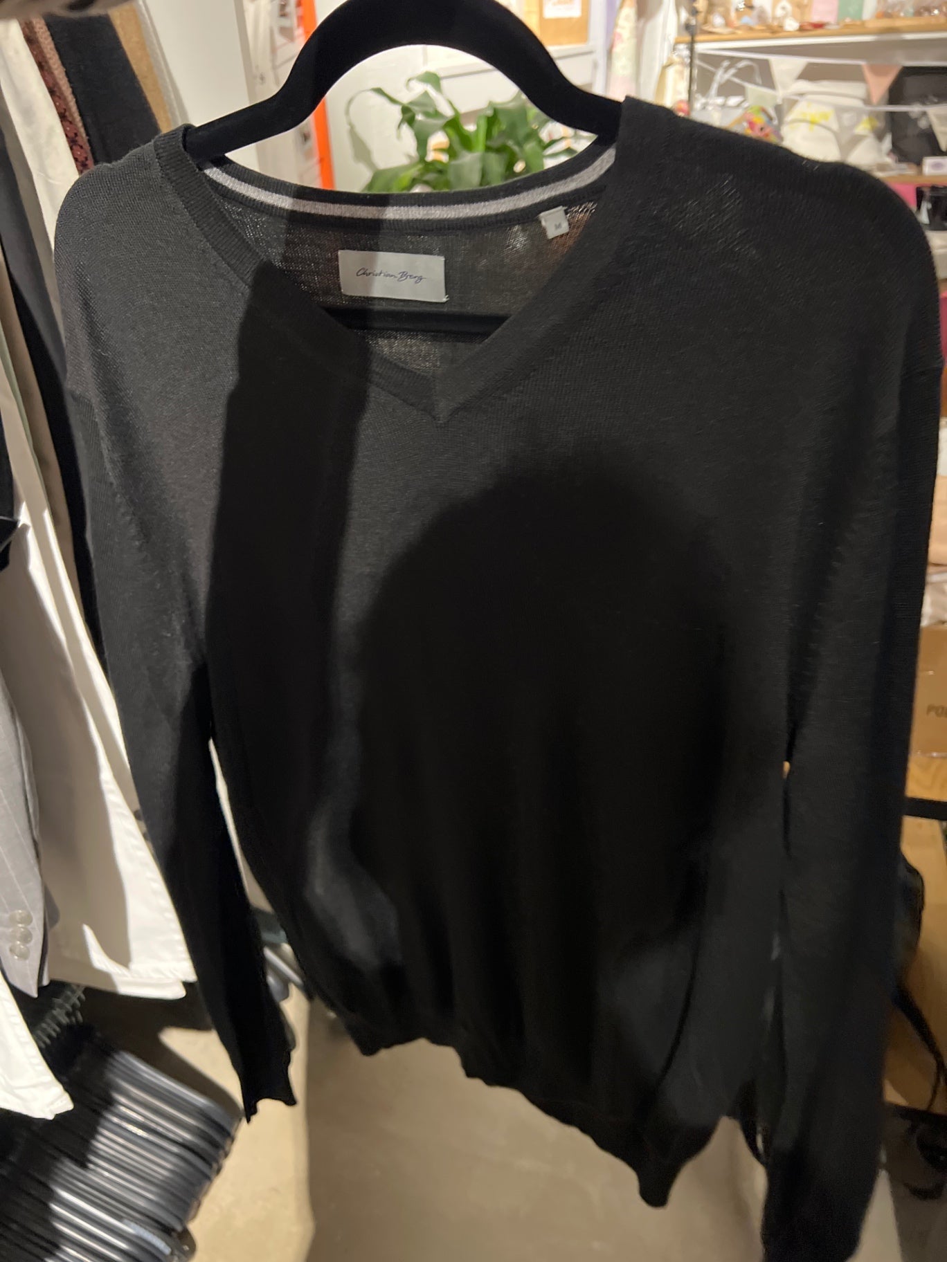 Christian Berg Pullover Schwarz Größe: M