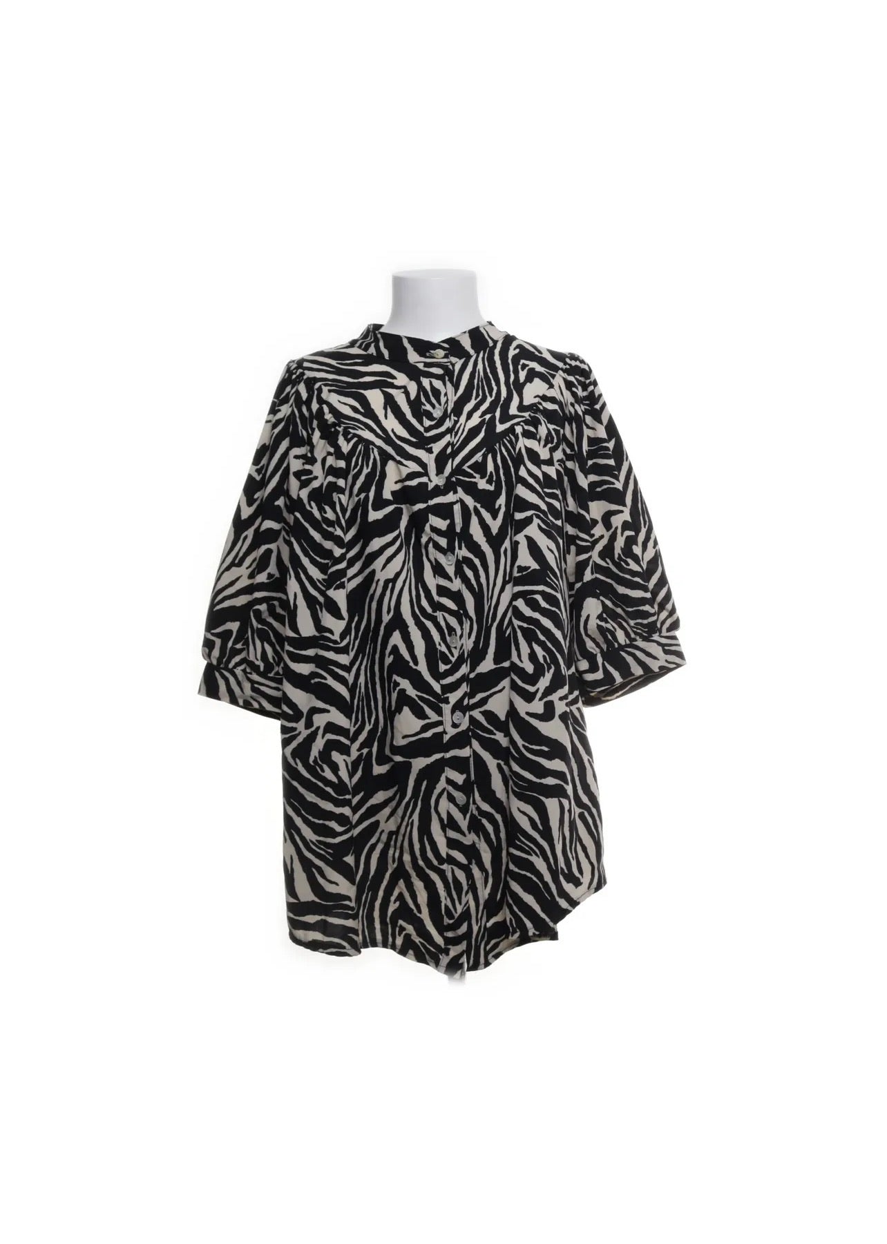 New Collection Bluse Schwarz-weiß Größe: XXL