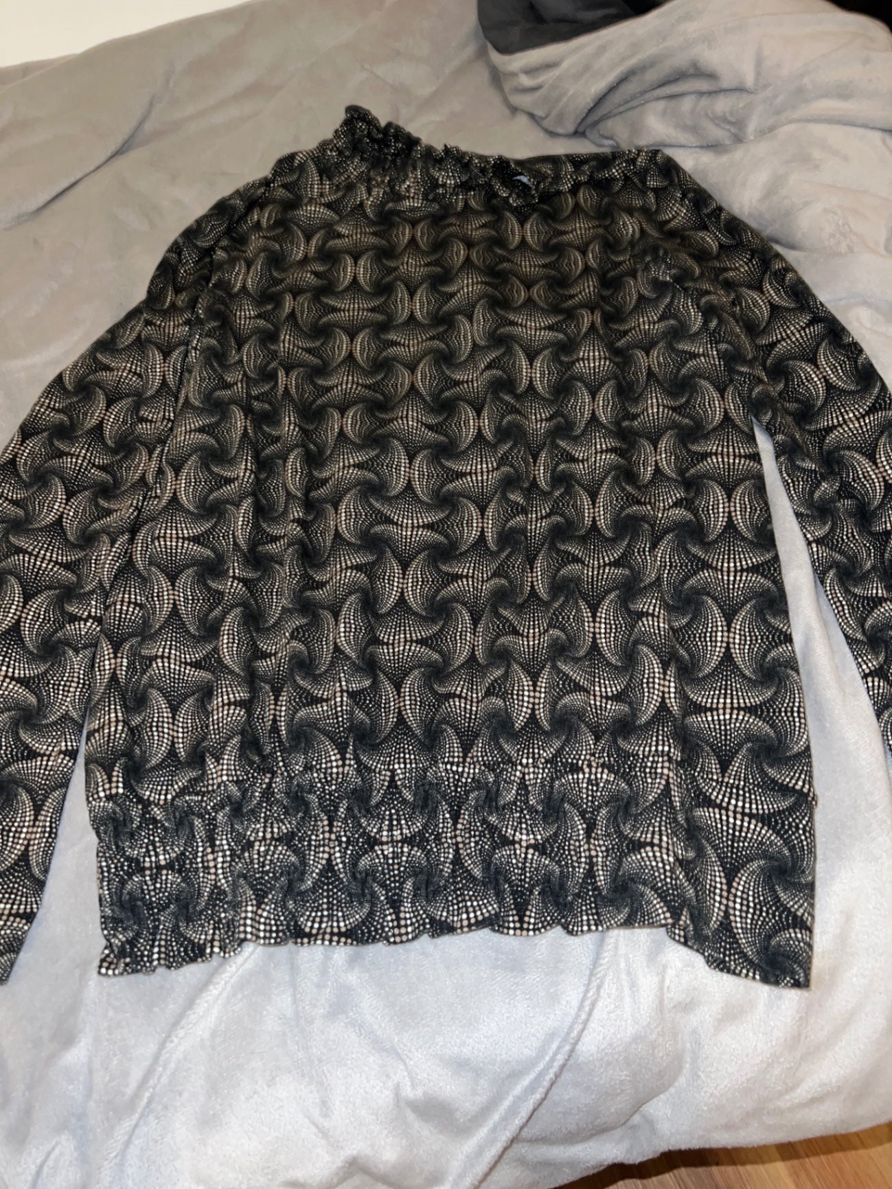 Geisha Langarm-Shirt Gemustert Größe: S