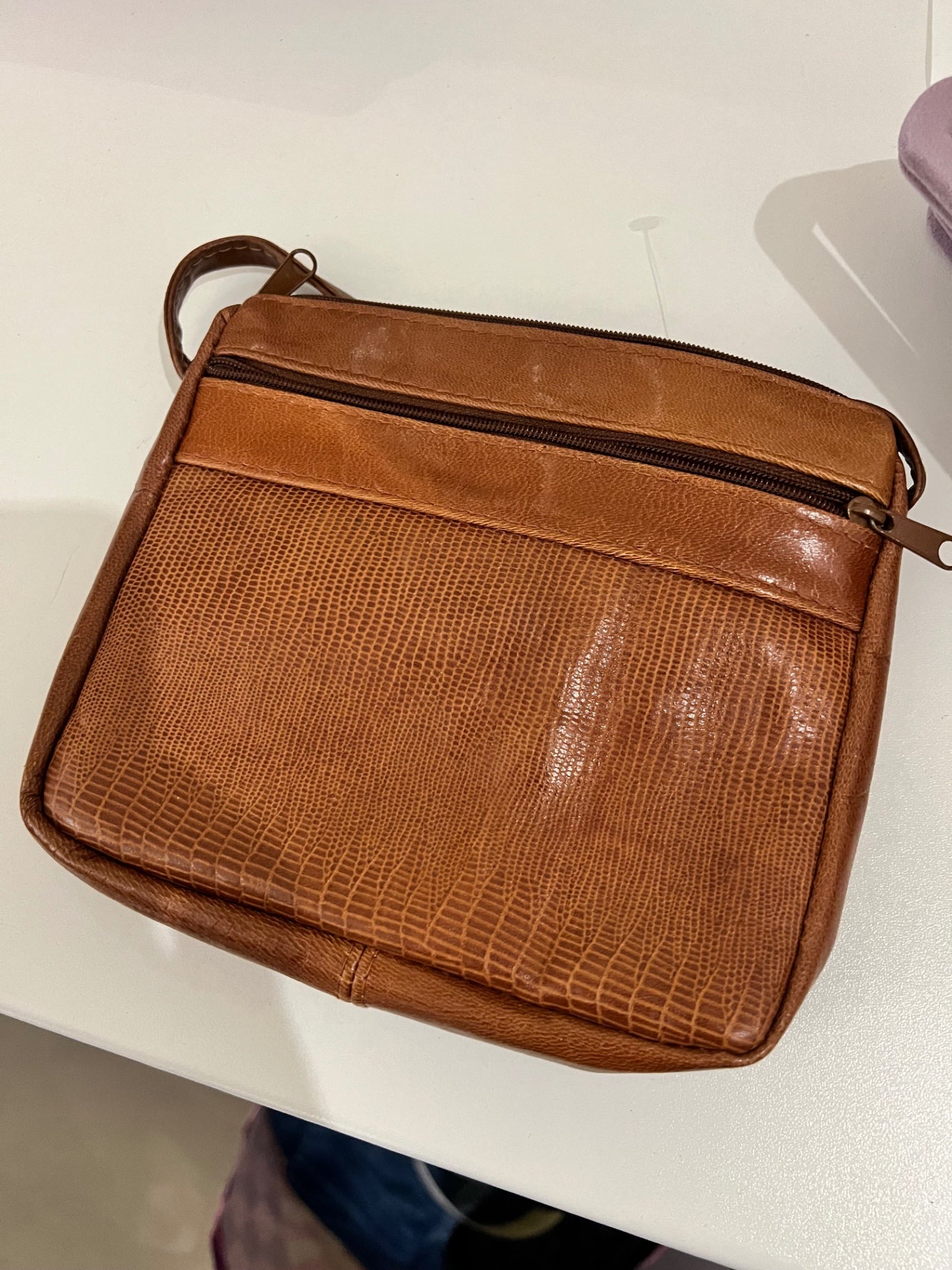 Vintage Ledertasche Braun