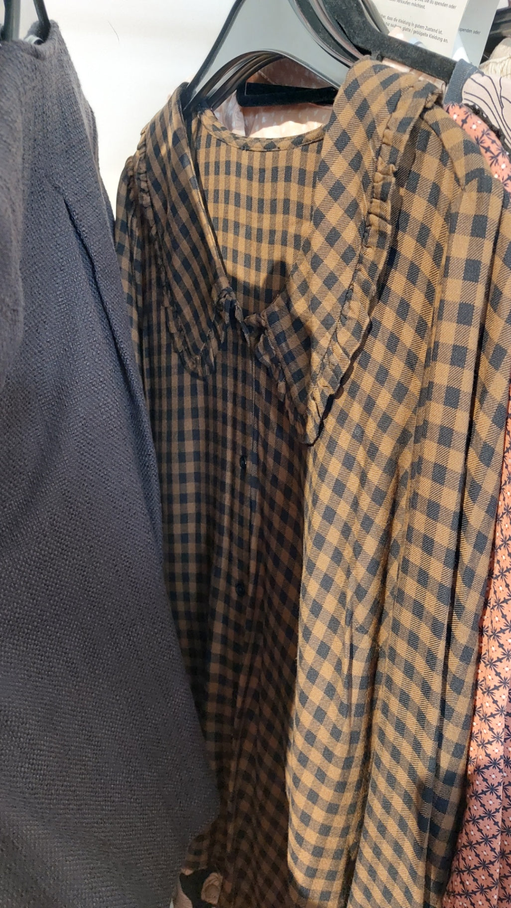 Hemd Braun und Schwarz Größe: XL