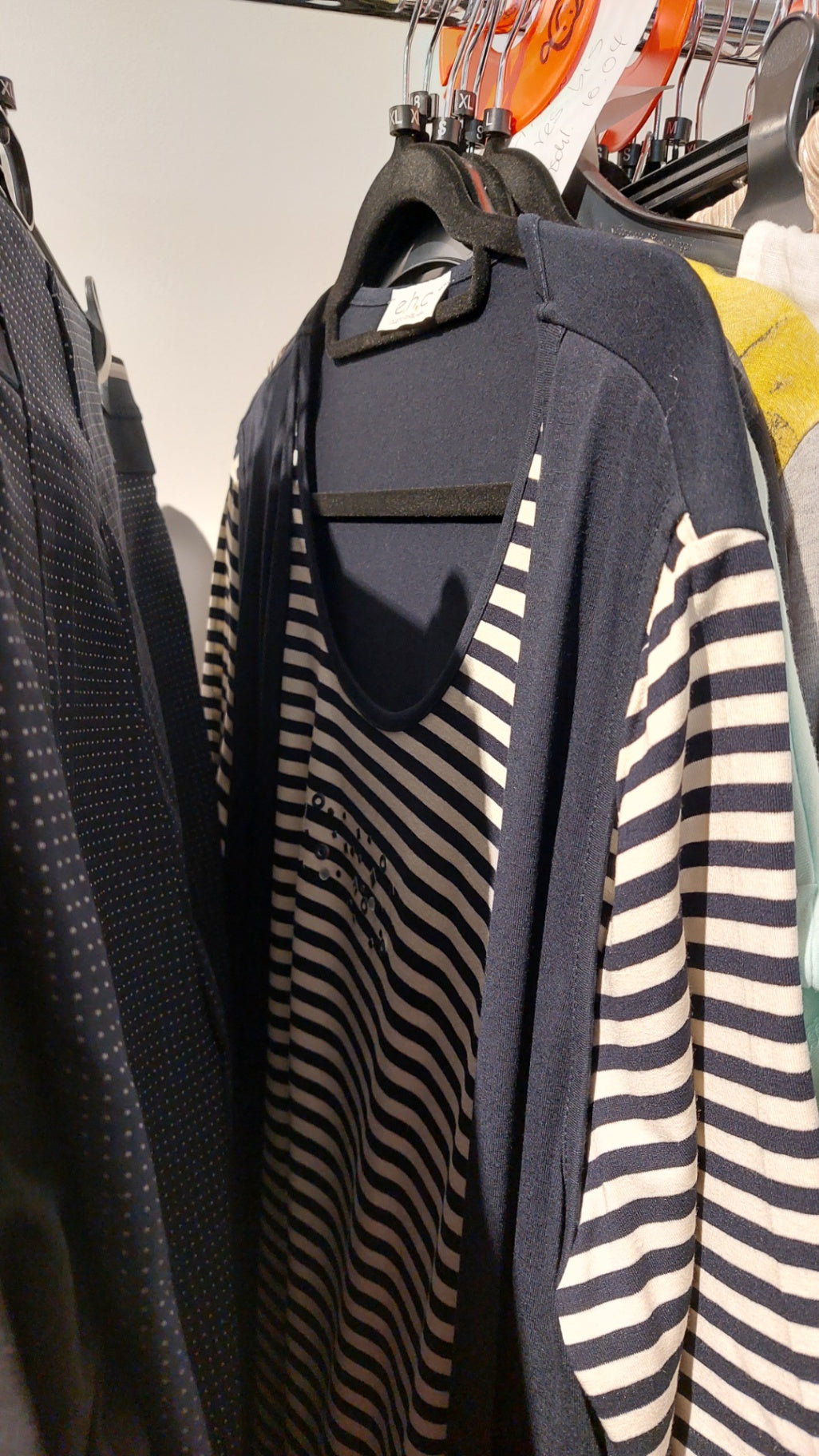 E.H.C T-Shirt Blau/Weiß gestreift Größe: 46