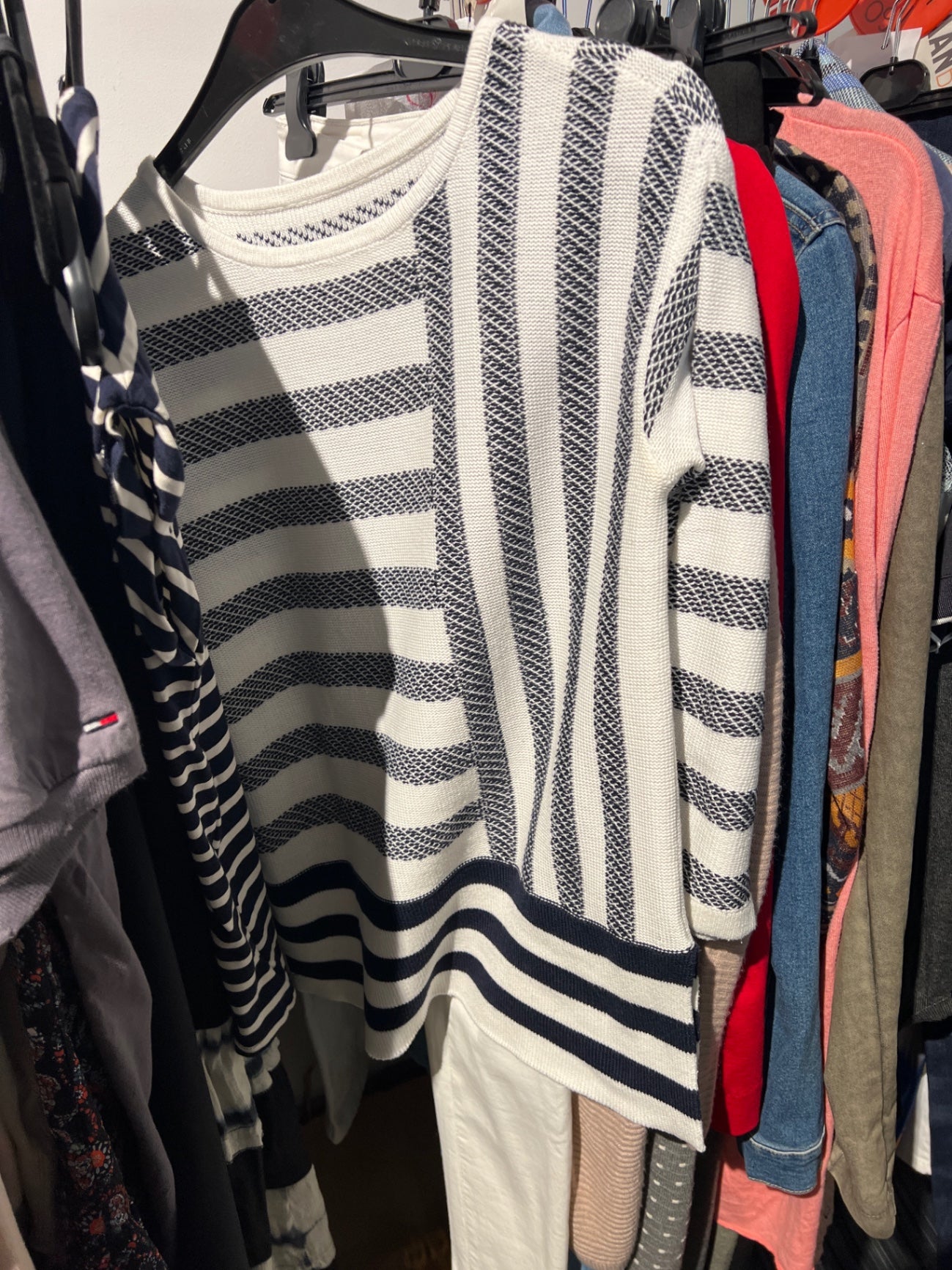 Pullover Weiß und Blau Größe: S