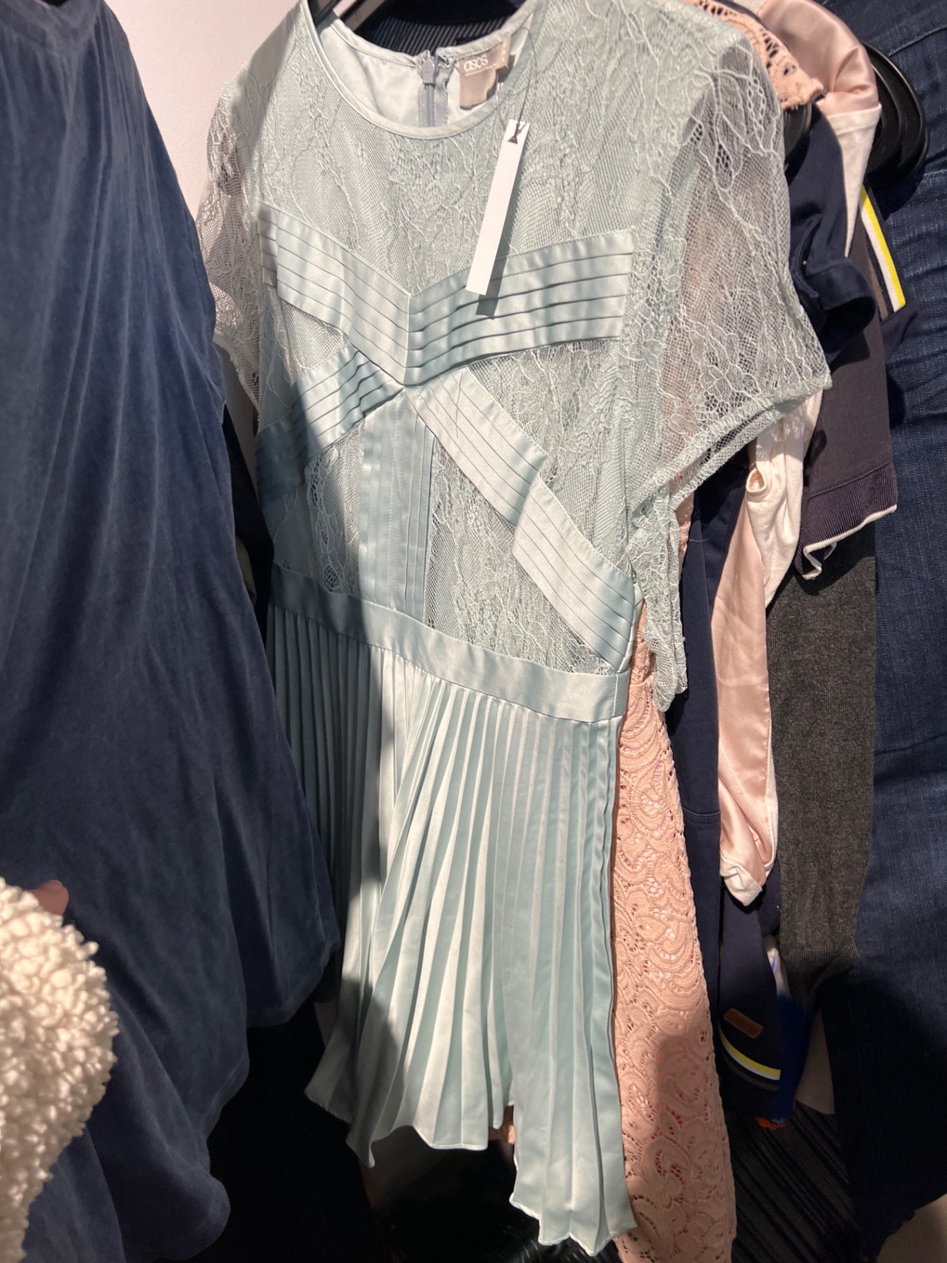 ASOS Petite Kleid Hellblau Größe: S