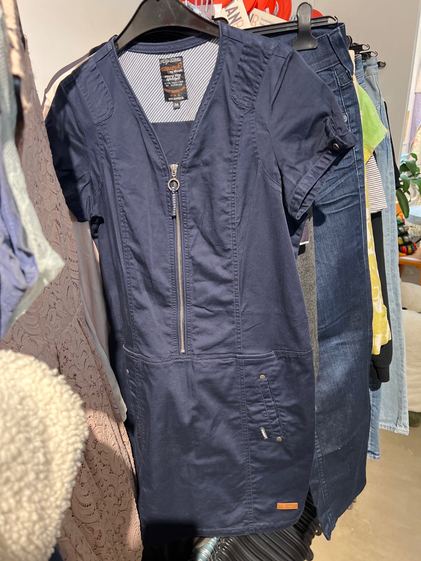 S‘questo Kleid Blau Größe: S