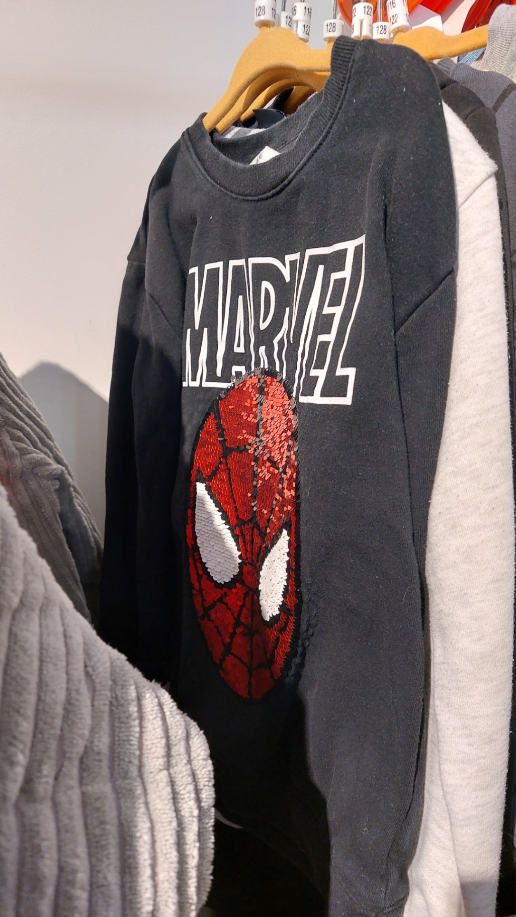Marvel Sweatshirt Schwarz Größe: 122/128