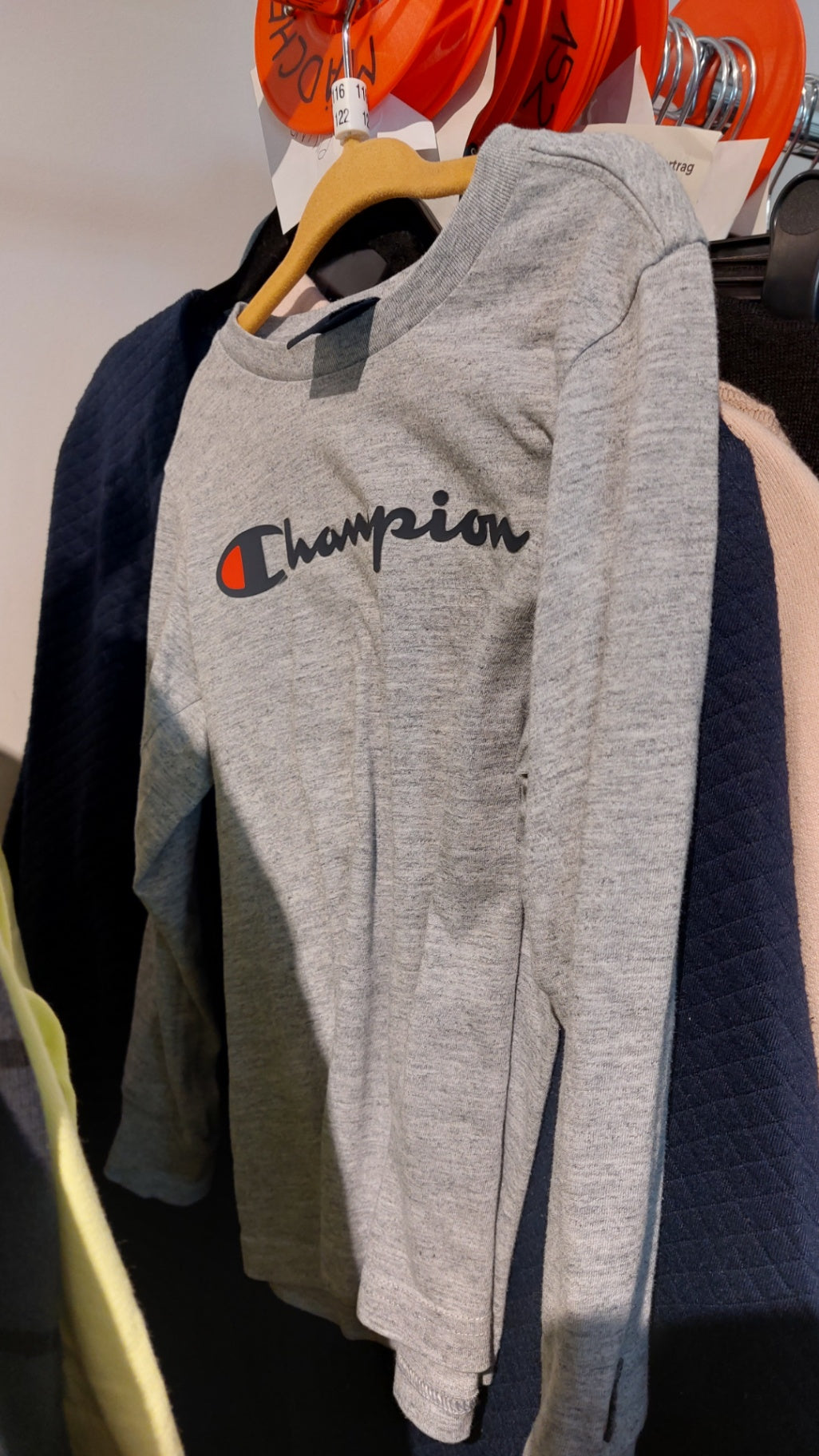 Champion Langarmshirt Grau Größe: 122