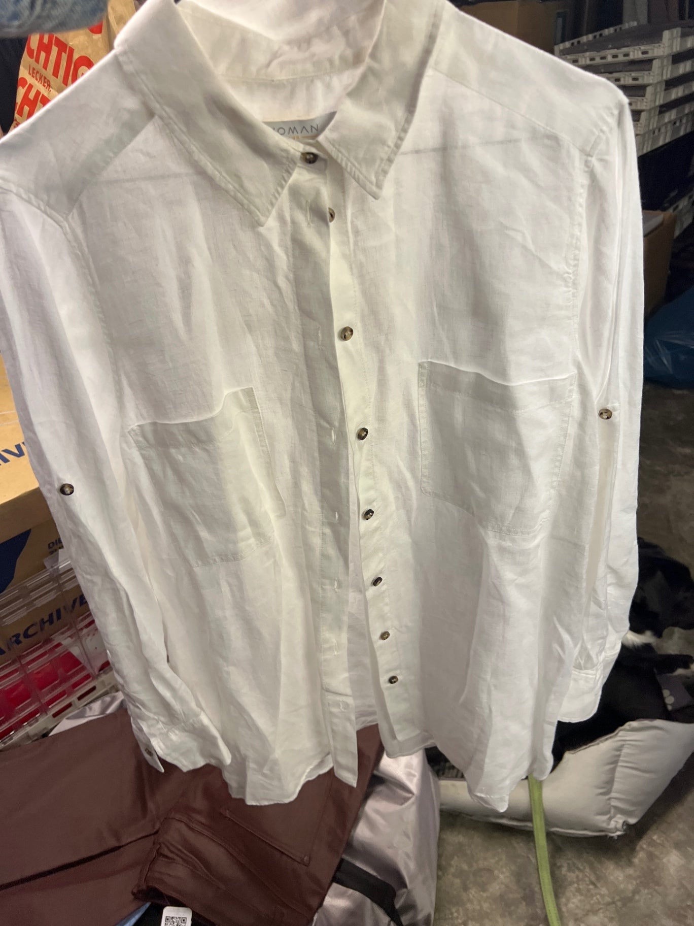 Woman Plus Hemd Weiß Größe: XL