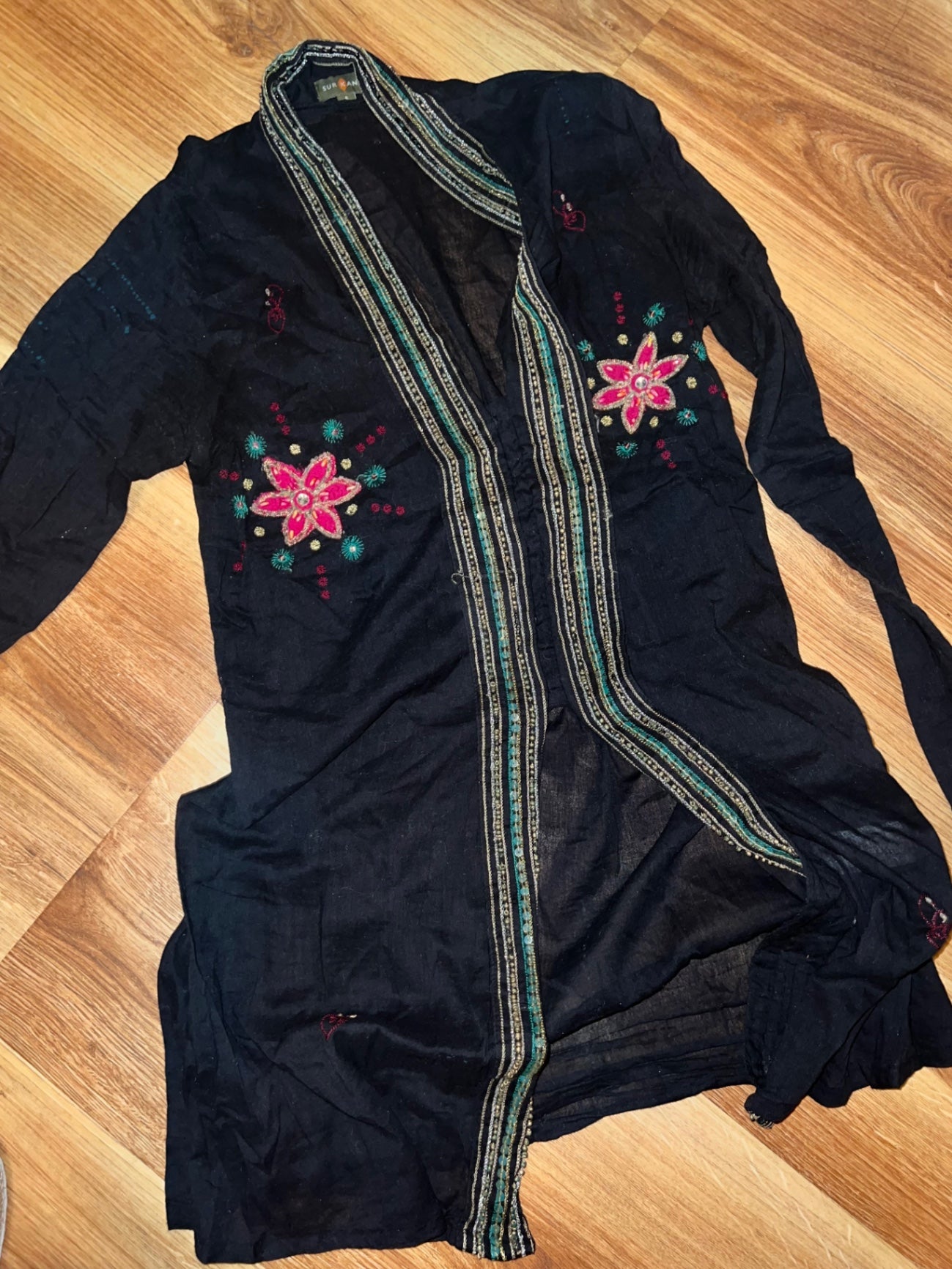 Surkana Kaftan Schwarz Größe: S