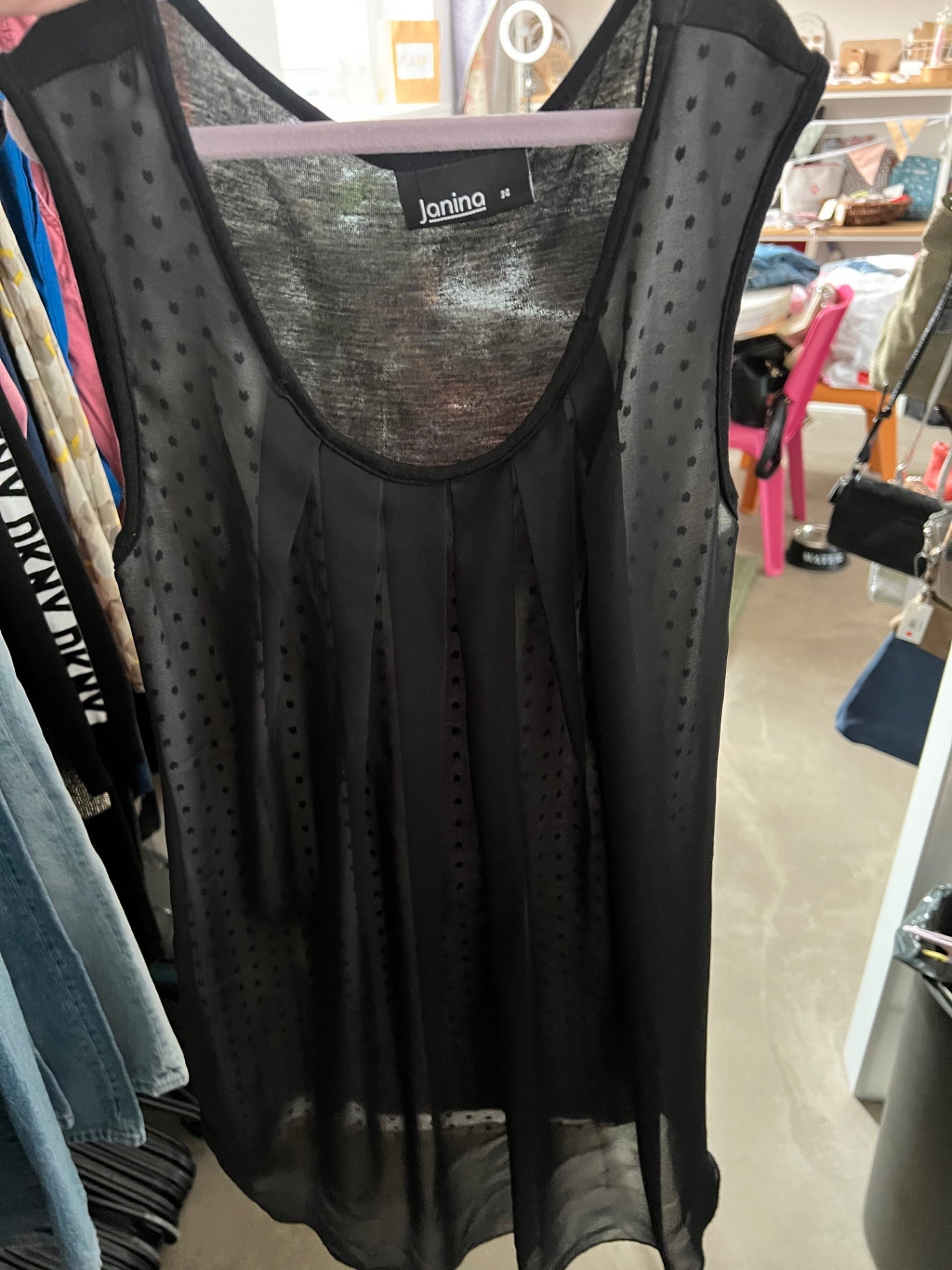 Janina Top Schwarz Größe: XS