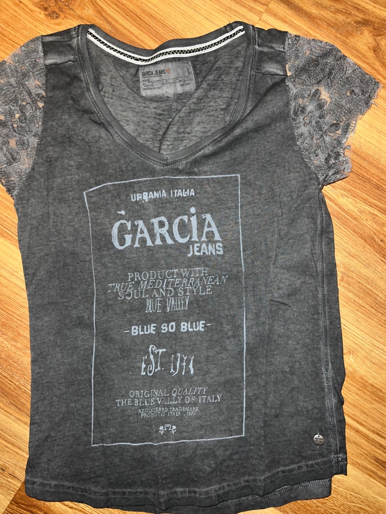 Garcia Jeans T-Shirt Grau Größe: S