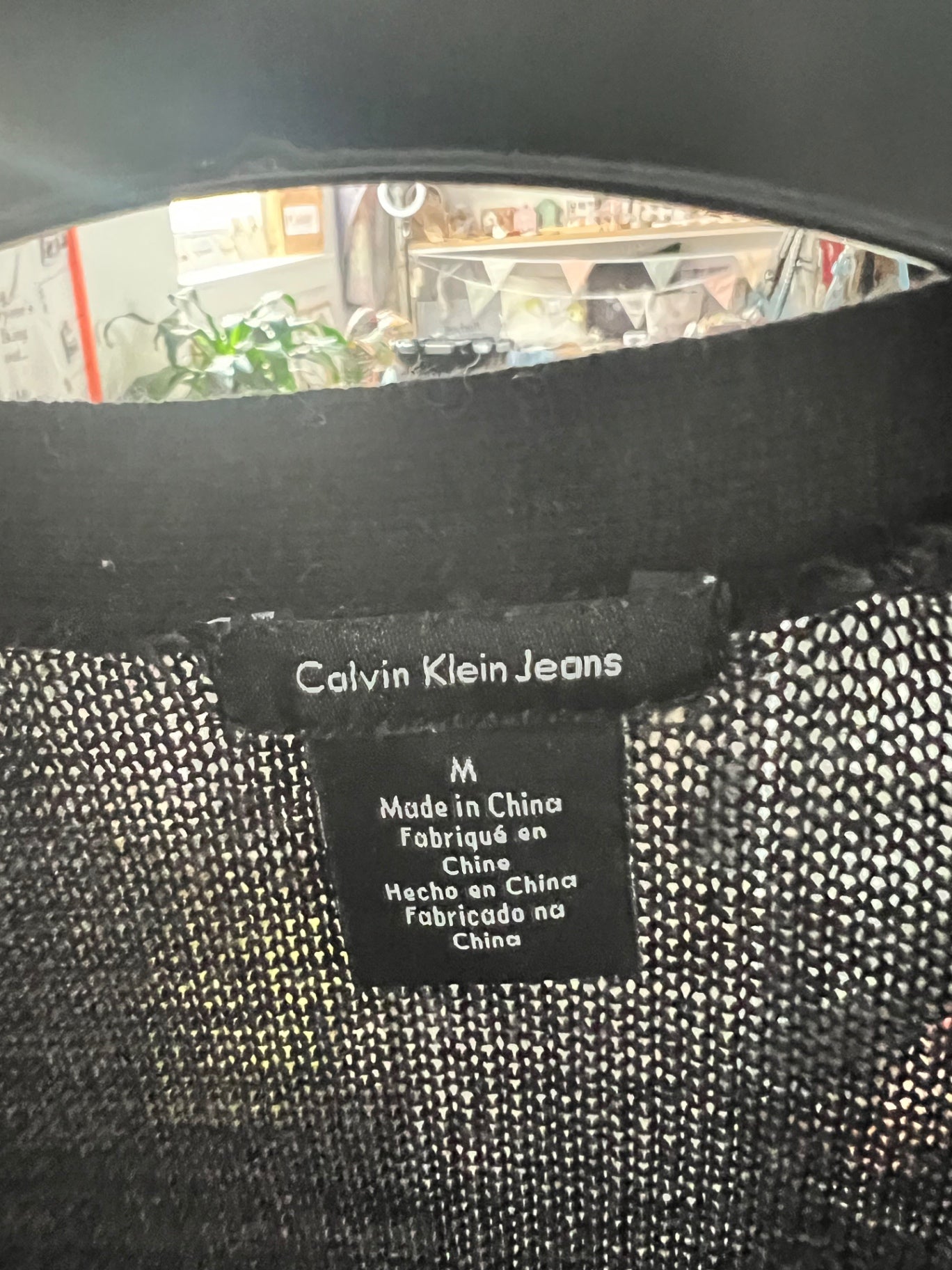 Calvin Klein Jeans Cardigan Schwarz Größe: M