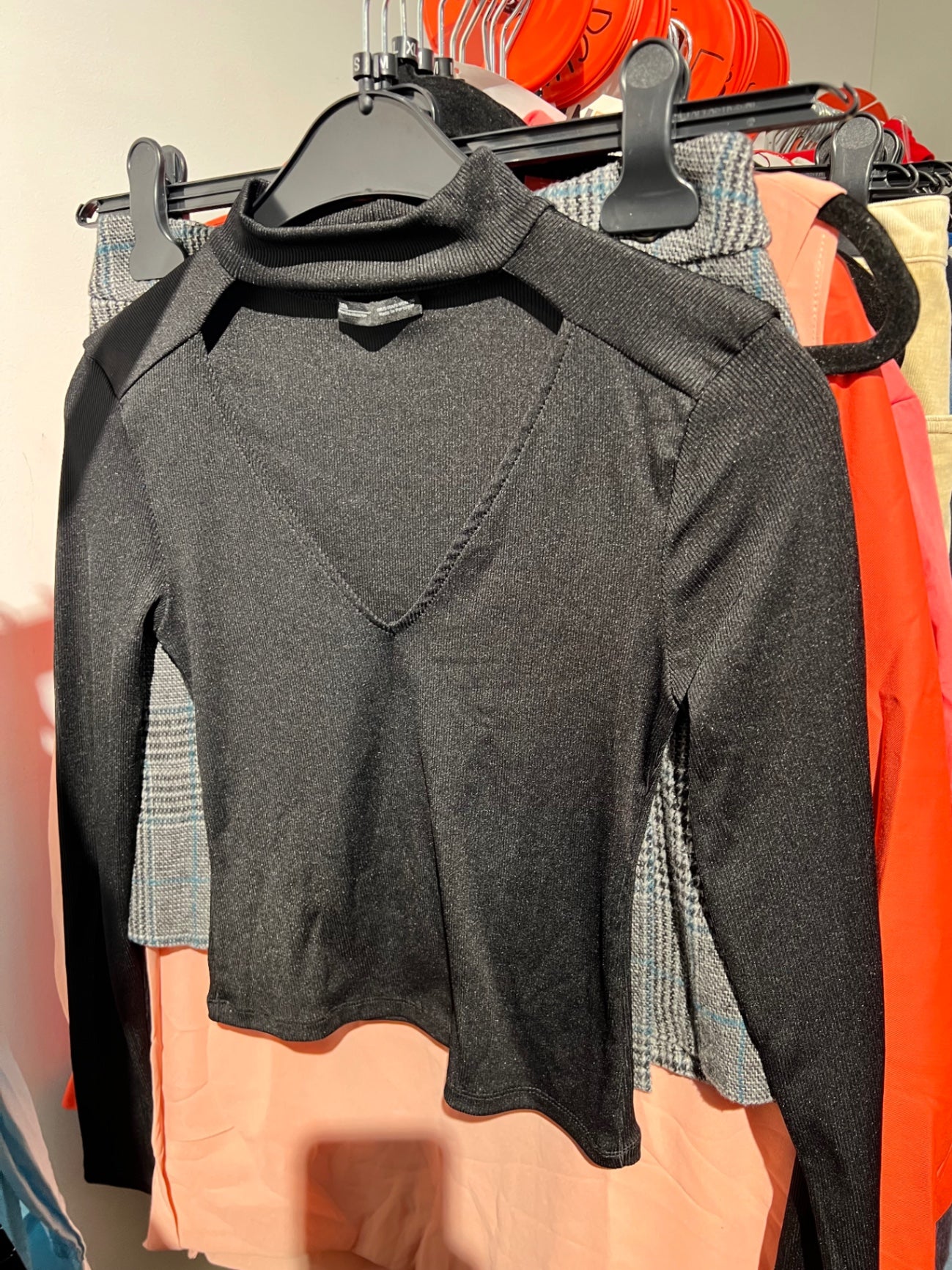 Zara Oberteil Schwarz Größe: S
