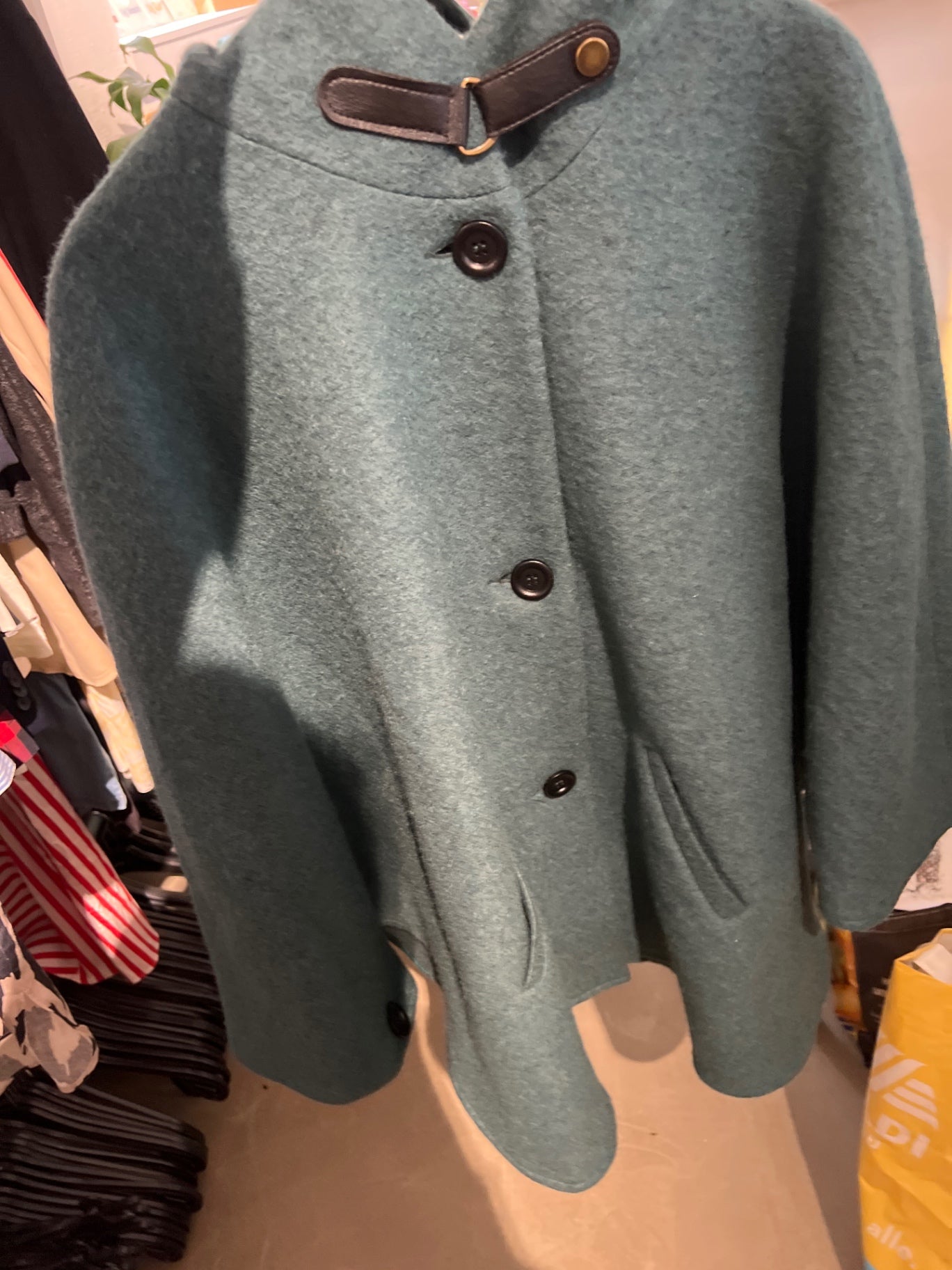Alba Moda Wollcape Grün Größe: XXL