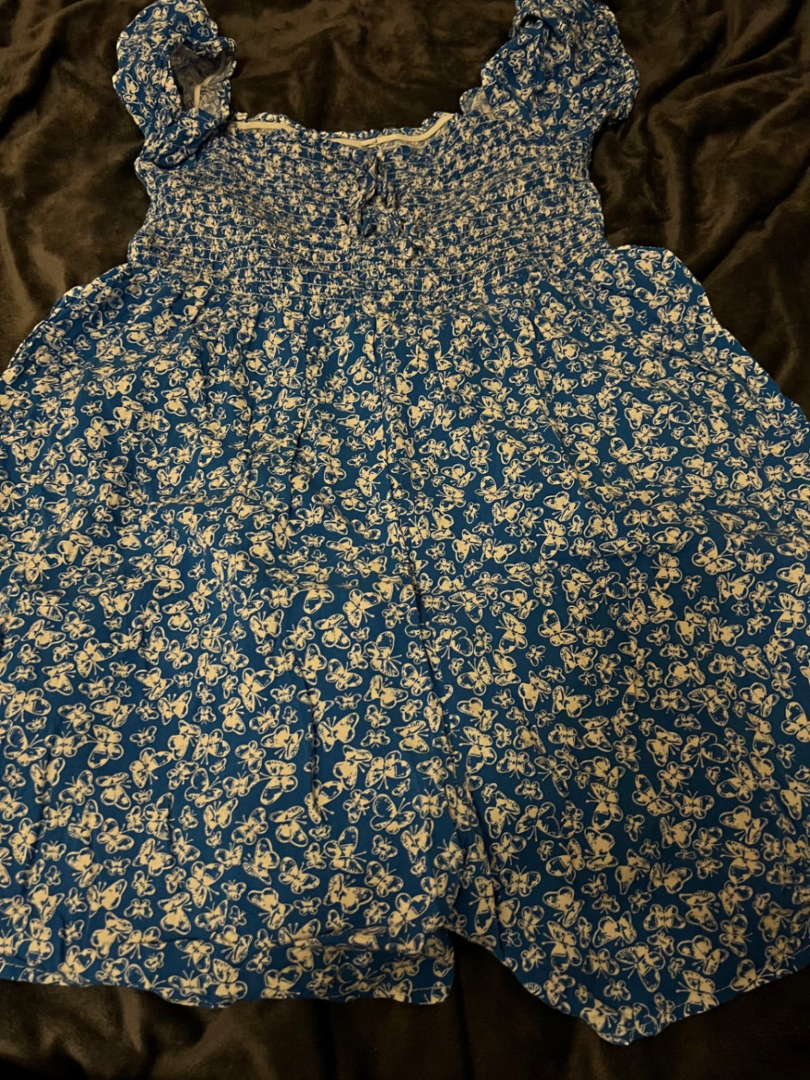 Top Kleid Blau und Weiß Größe: L