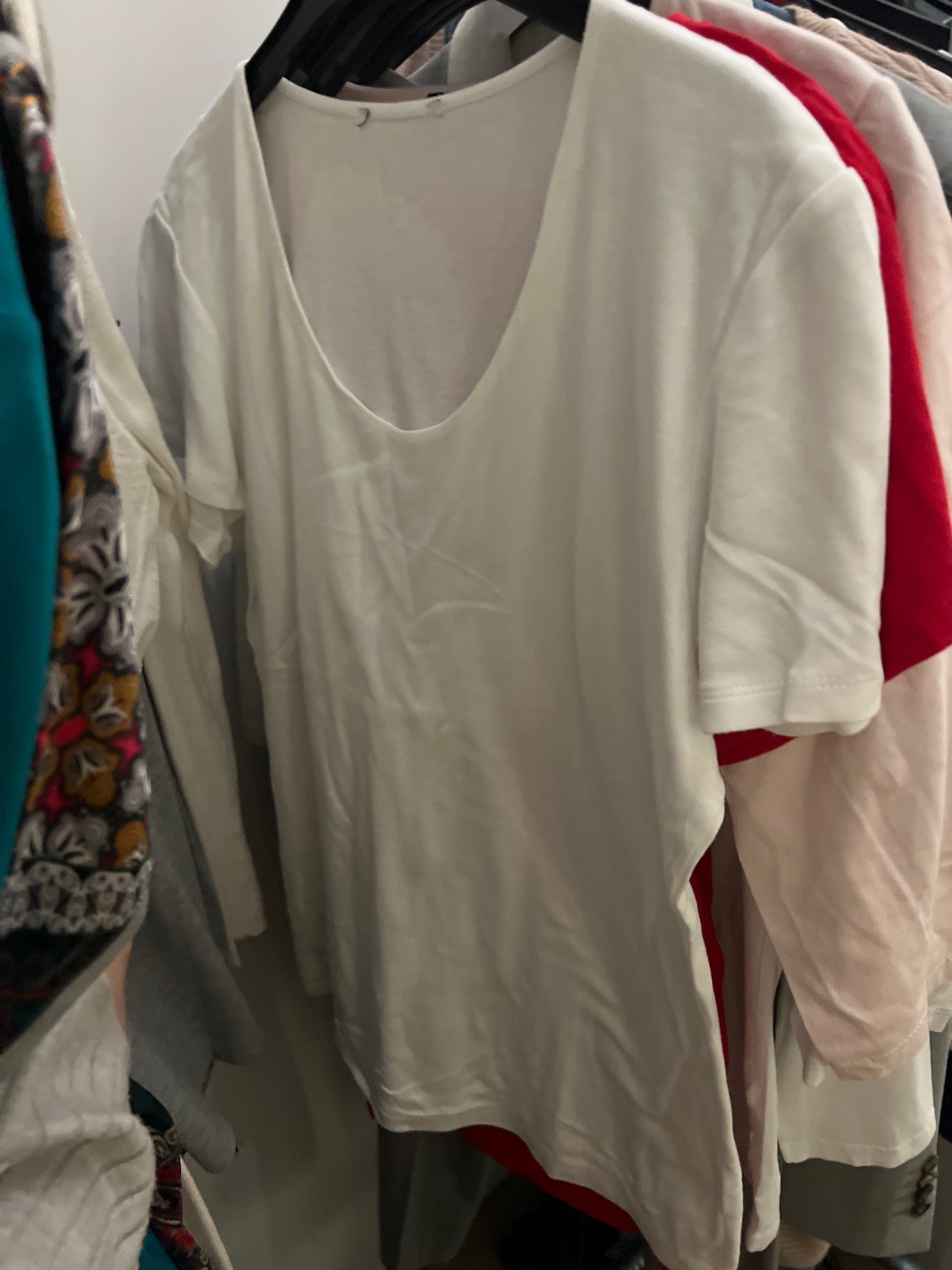 T-Shirt Weiß Größe: XL
