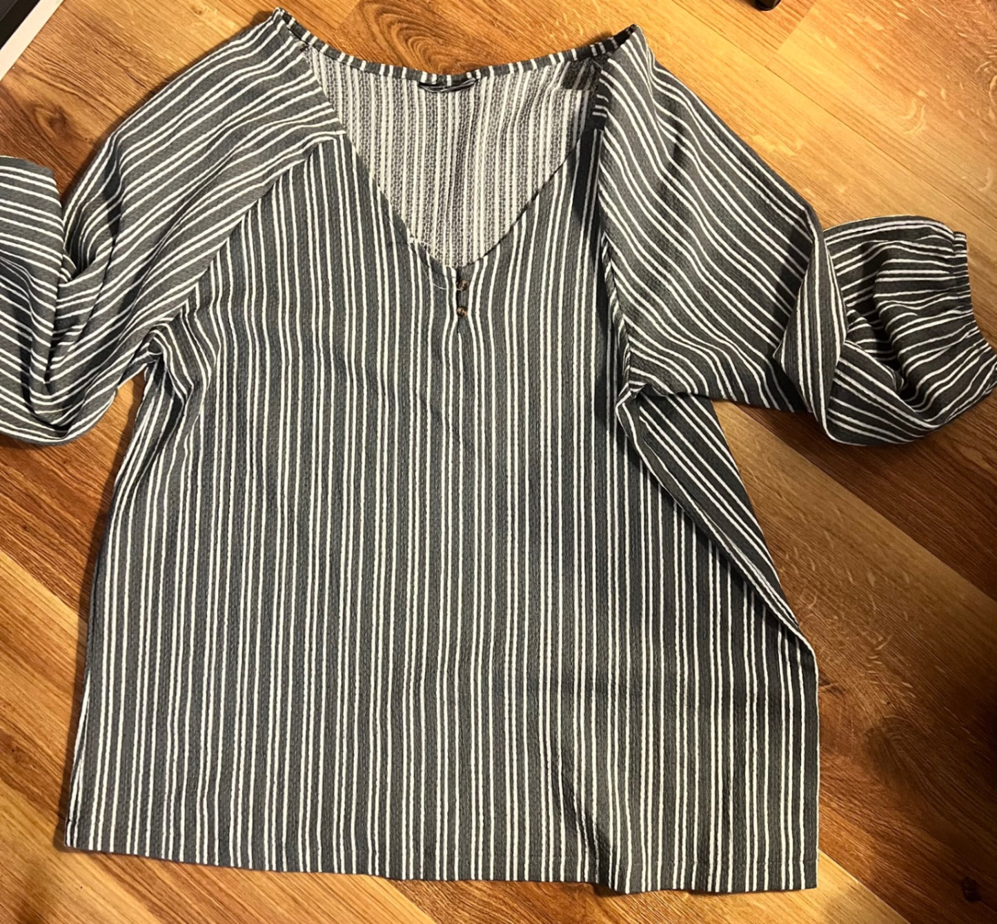Bluse / Oberteil Schwarz Weiß Größe: XXL