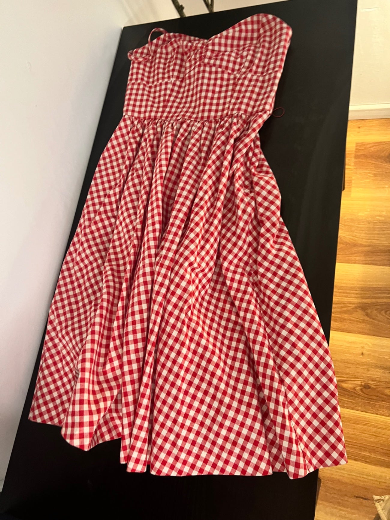 H&M Kleid Rot und Weiß Größe: 36