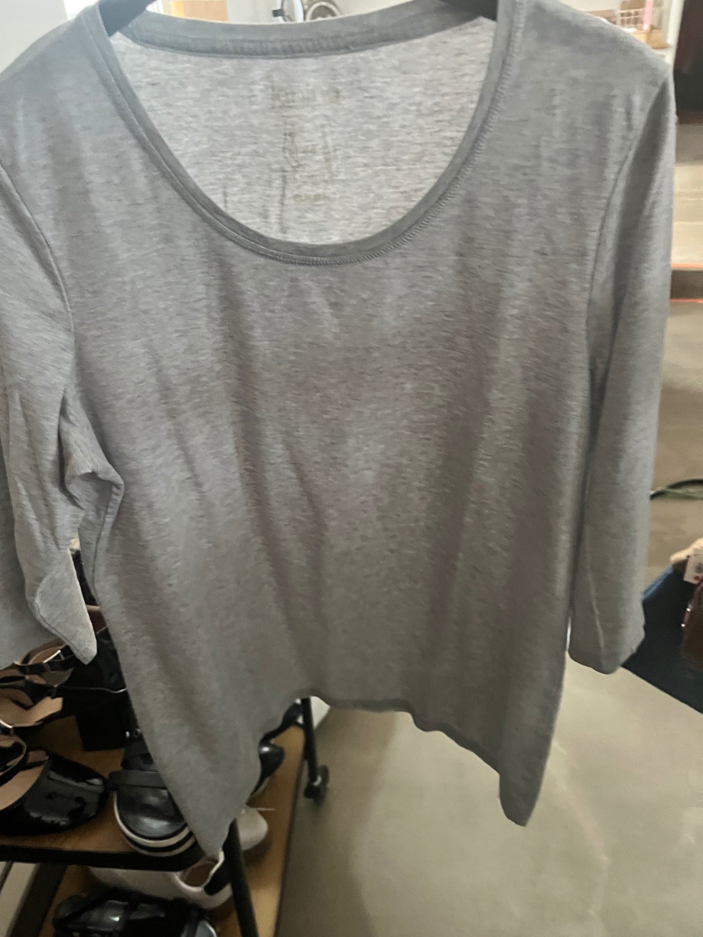 Langarmshirt Grau Größe: 44