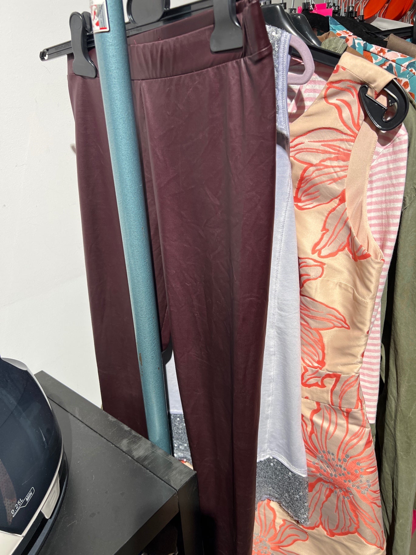 Calzedonia Hose Bordeauxrot Größe: S