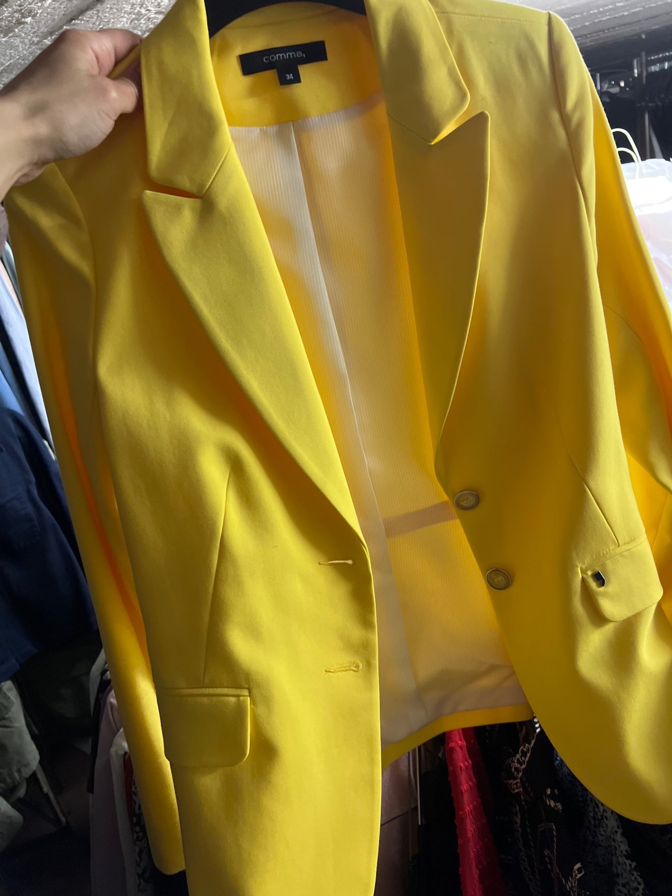 comma Blazer Gelb Größe: XS