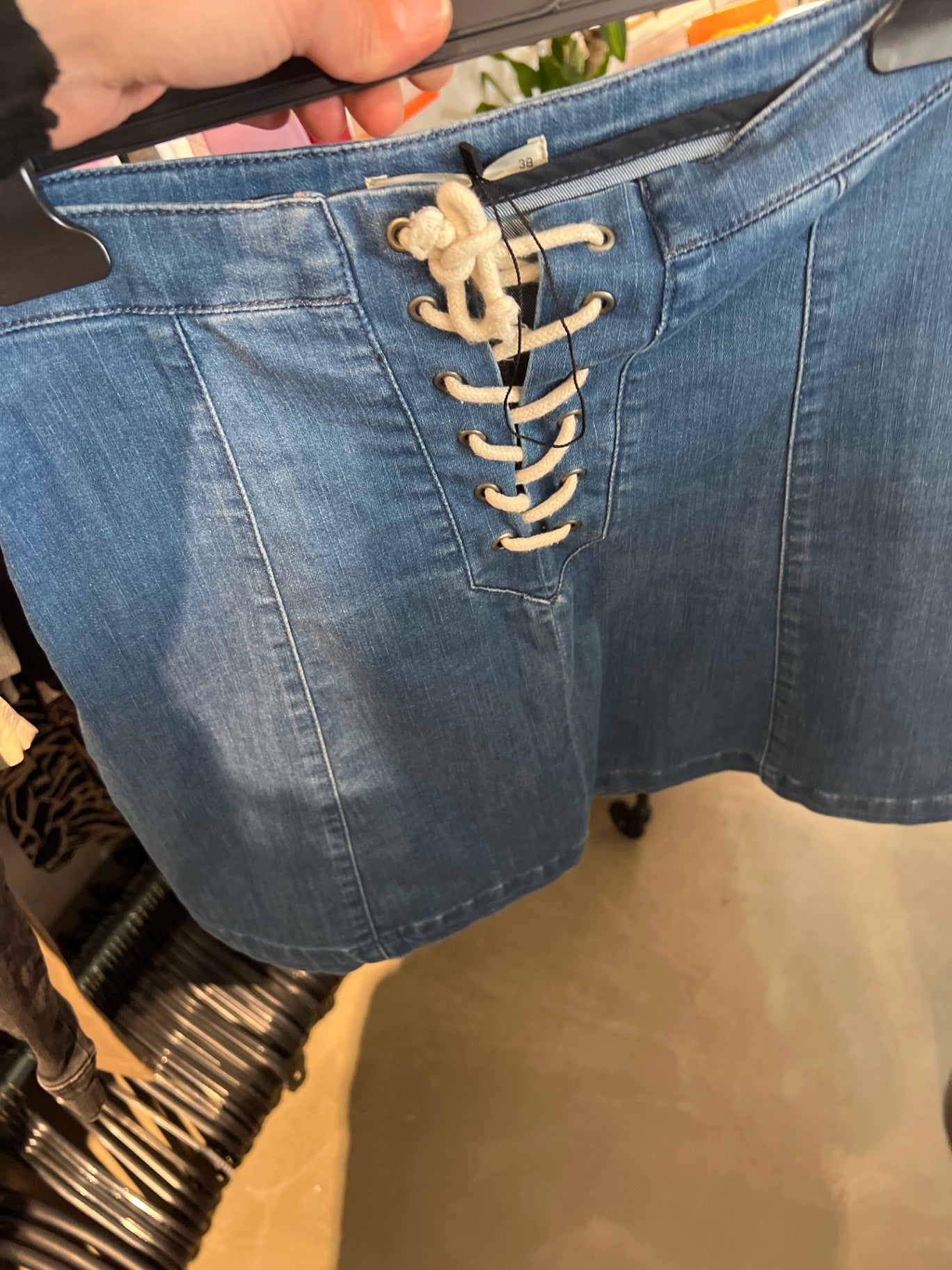 Gina Tricot Rock Blau Größe: M