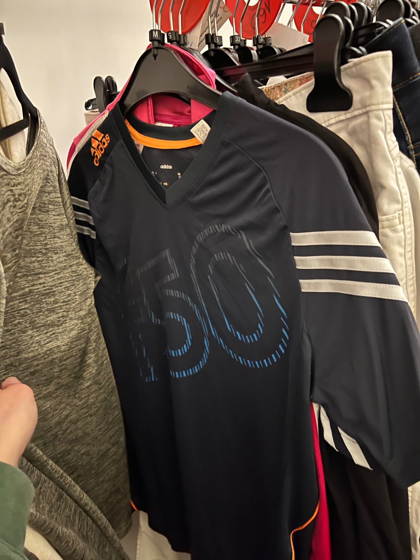 adidas Sportshirt Schwarz Größe: M
