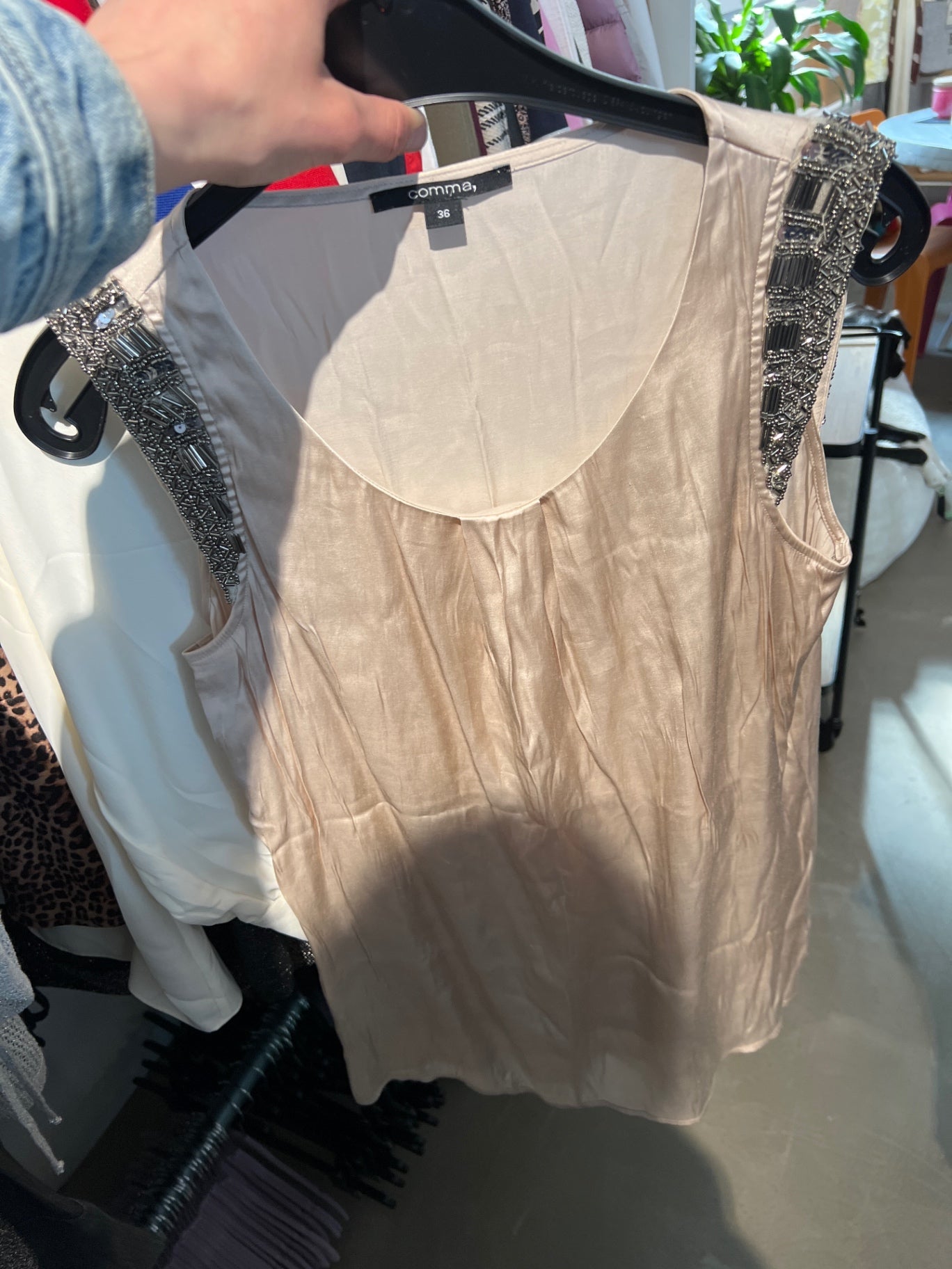 comma, Top Beige Größe: S