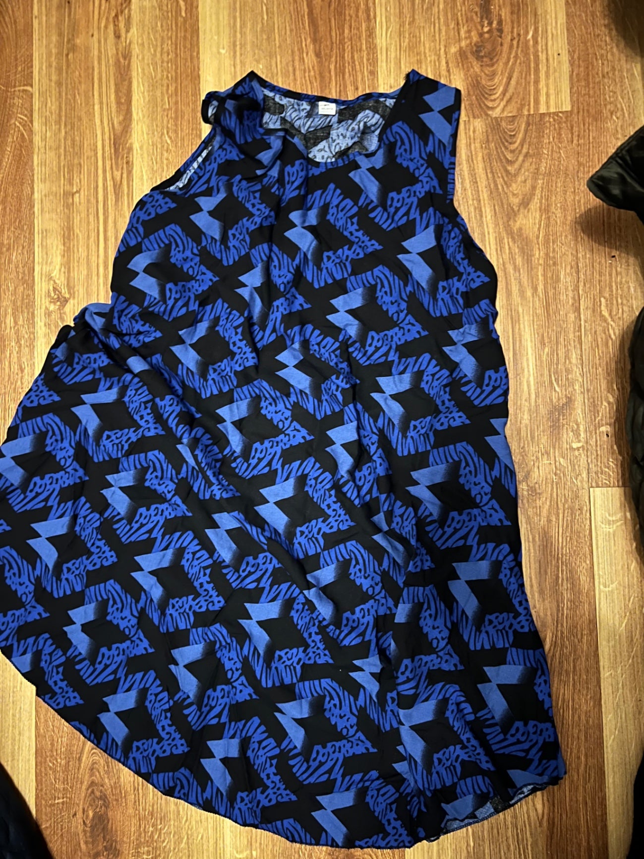 100% Viscose Kleid Blau Größe: M