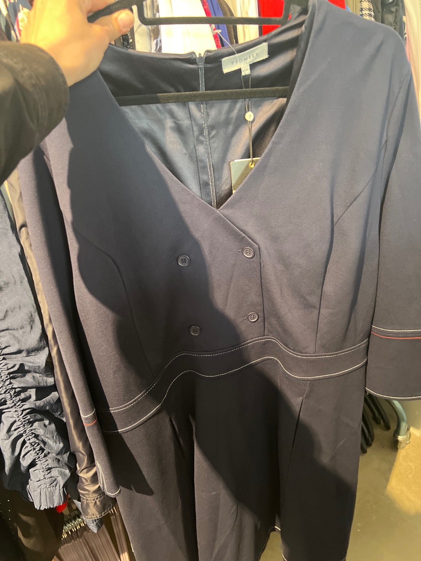 NEU PROMISS Kleid Blau Größe: 50