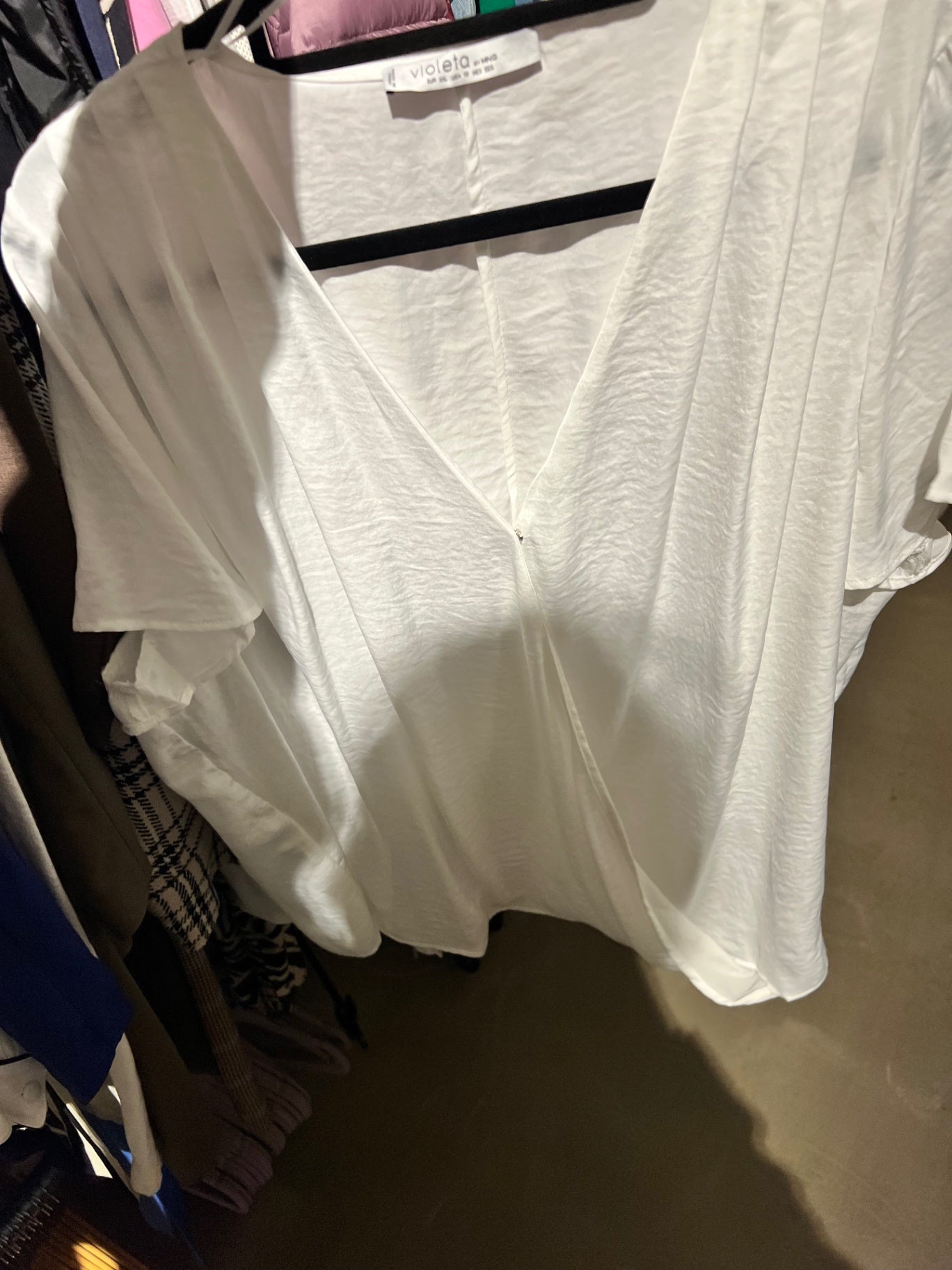 Violeta Bluse Weiß Größe: XXXL