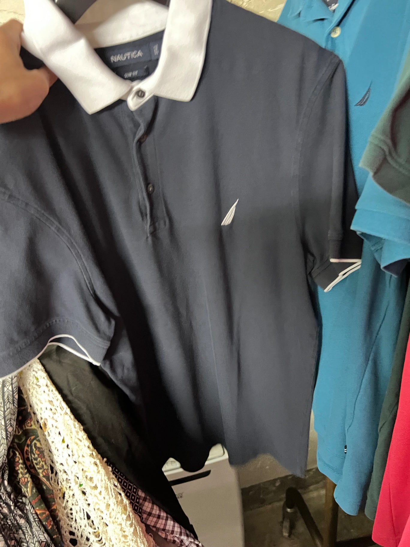 Nautica Poloshirt Marineblau Größe: XL