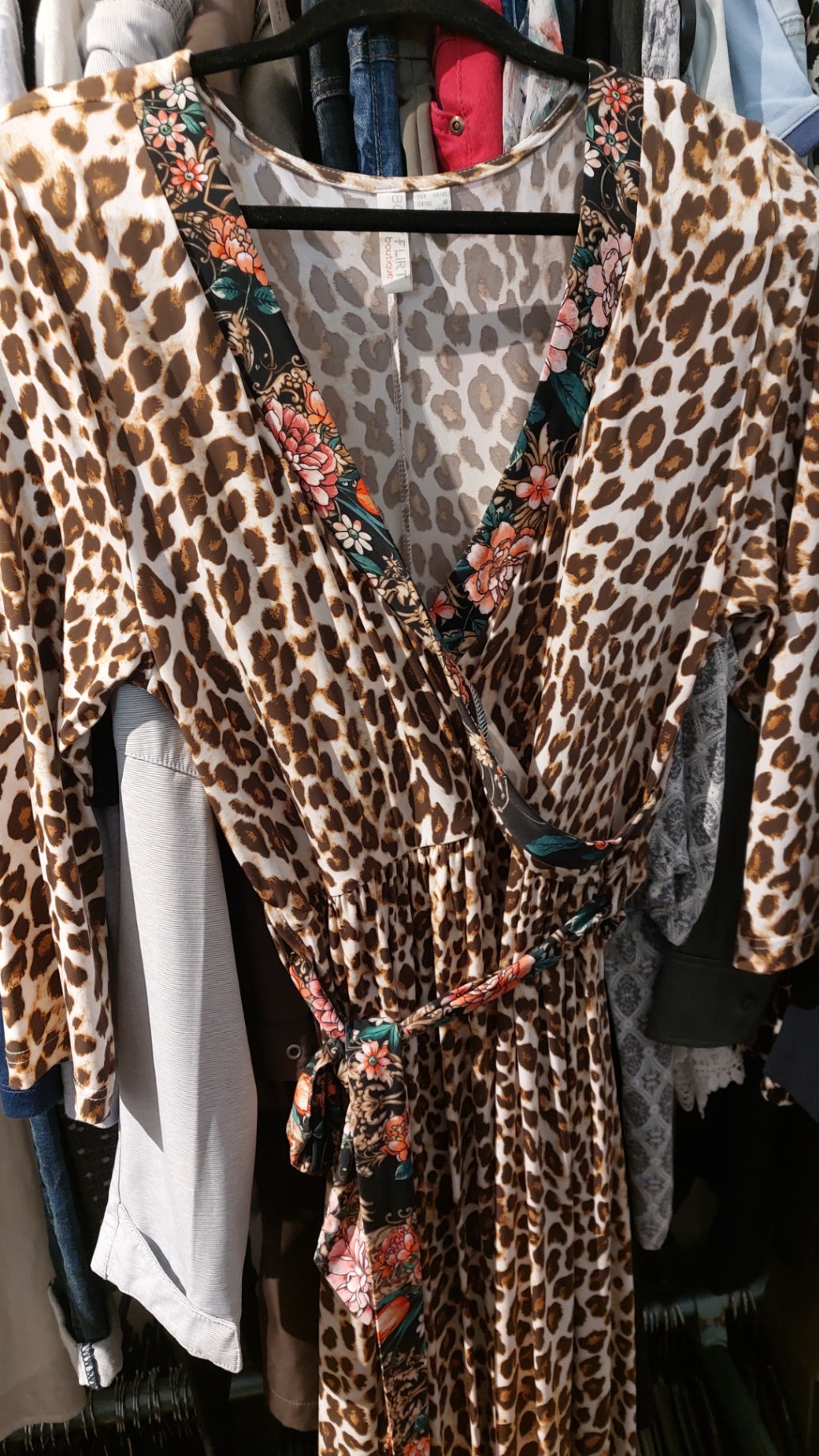 Bodyflirt Kleid Leo & bunt Größe: L