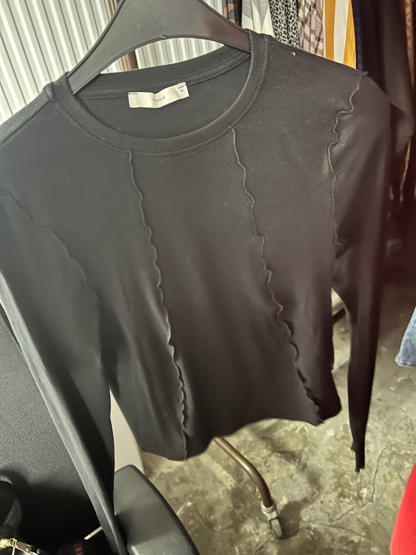 Pigalle Langarm-Shirt Schwarz Größe: M