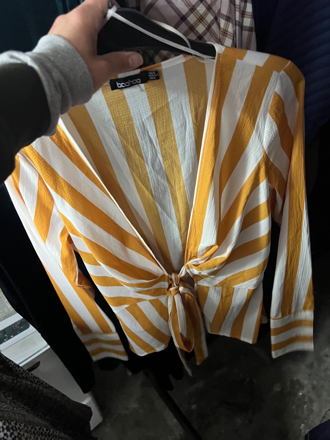 boohoo Bluse Gelb Größe: S